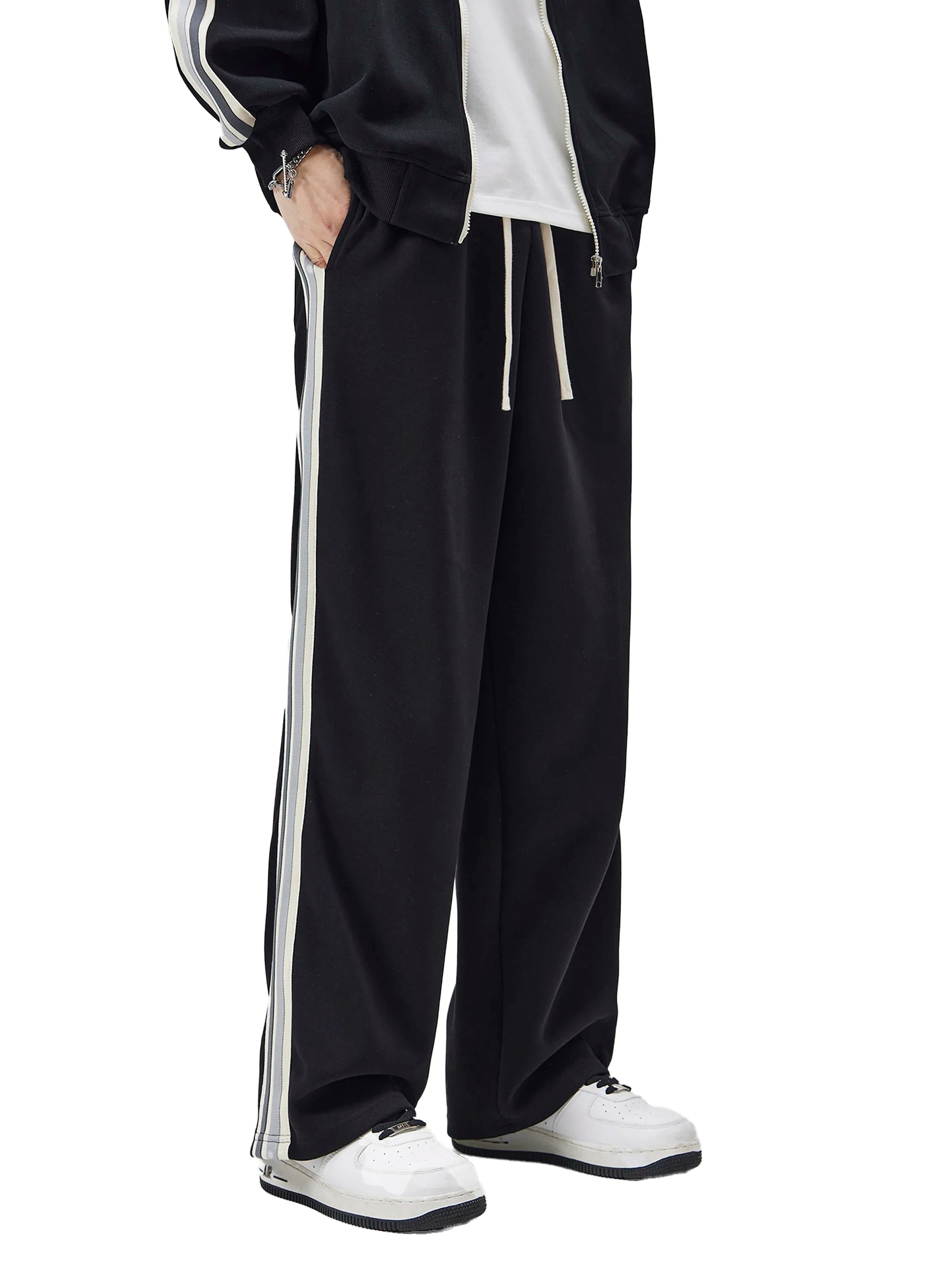 Contrast Side-Stripe Pants