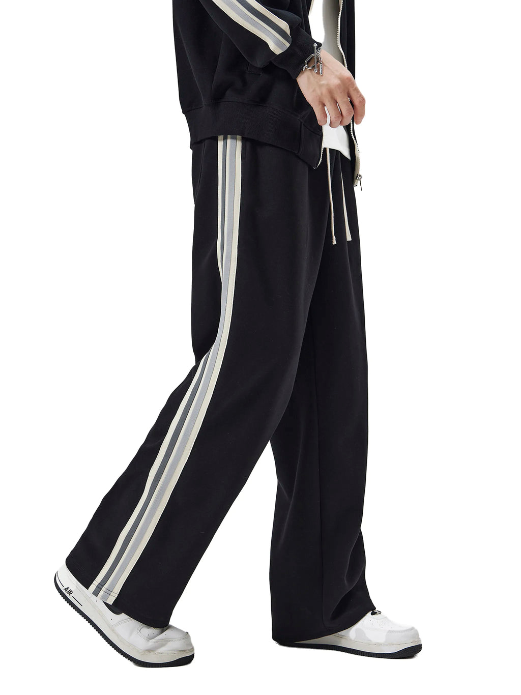 Contrast Side-Stripe Pants