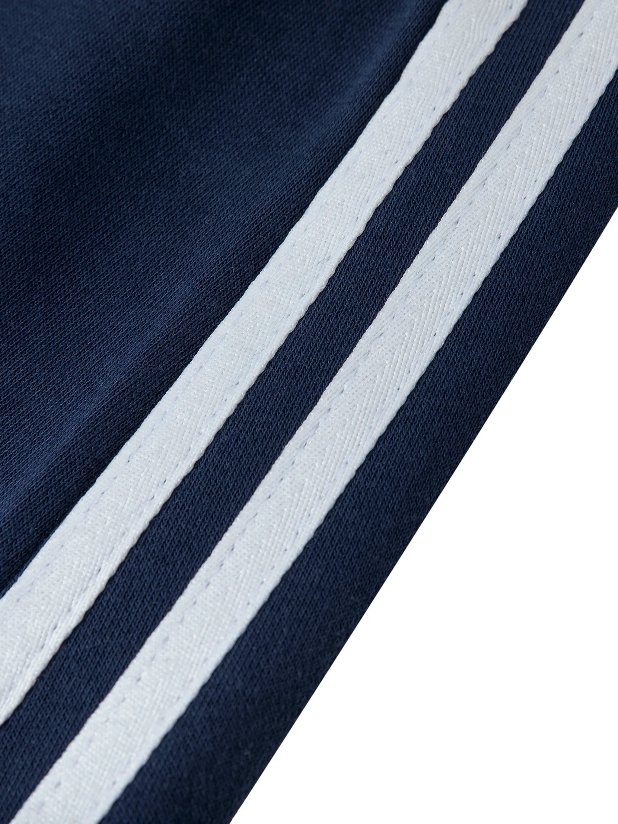 Contrast Side Stripe Slit Skirt