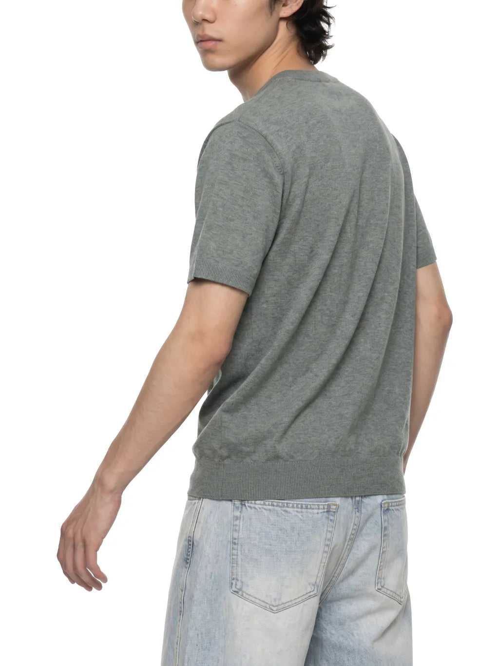Crewneck Knit T-Shirt