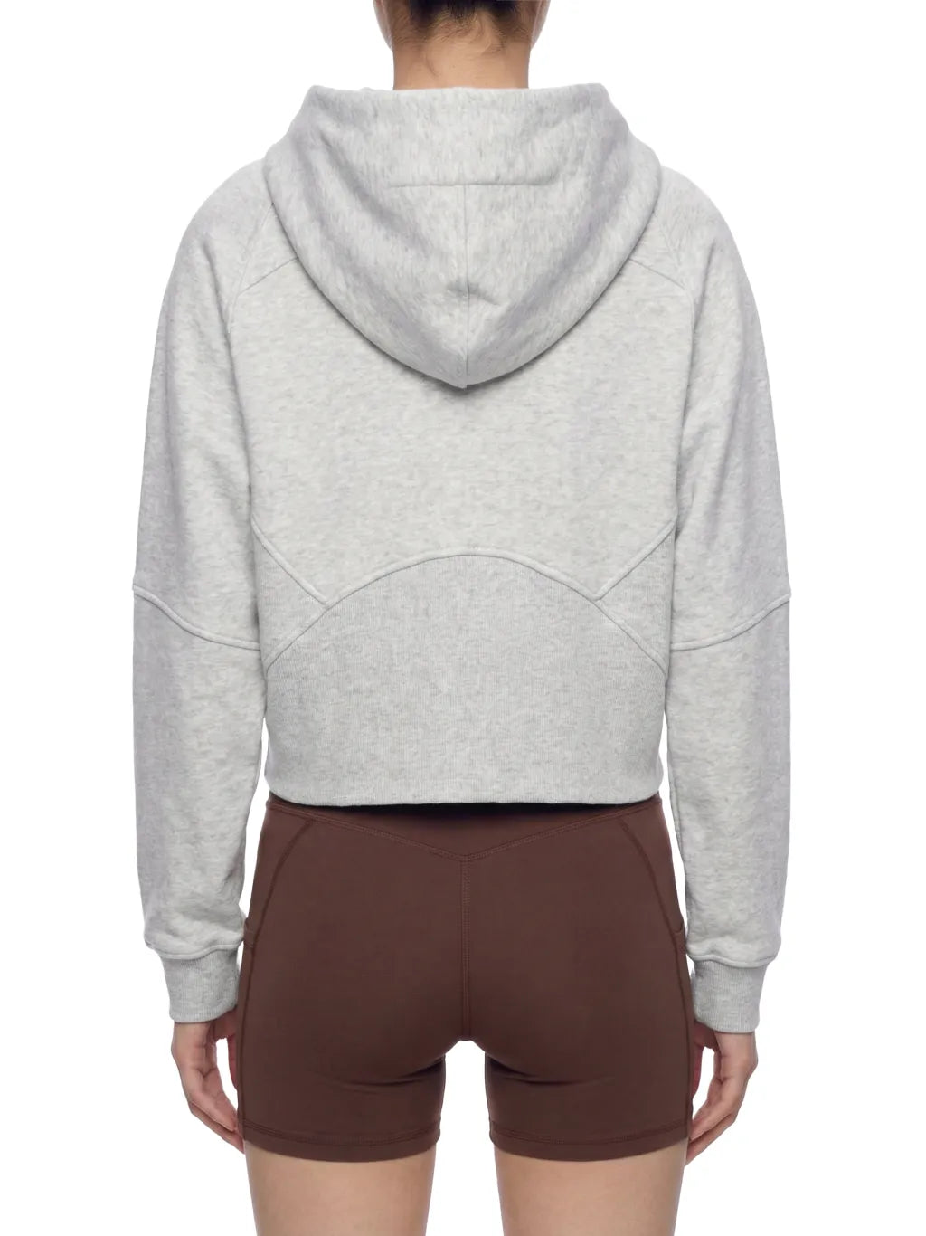 Cropped Zip-Through Hoodie