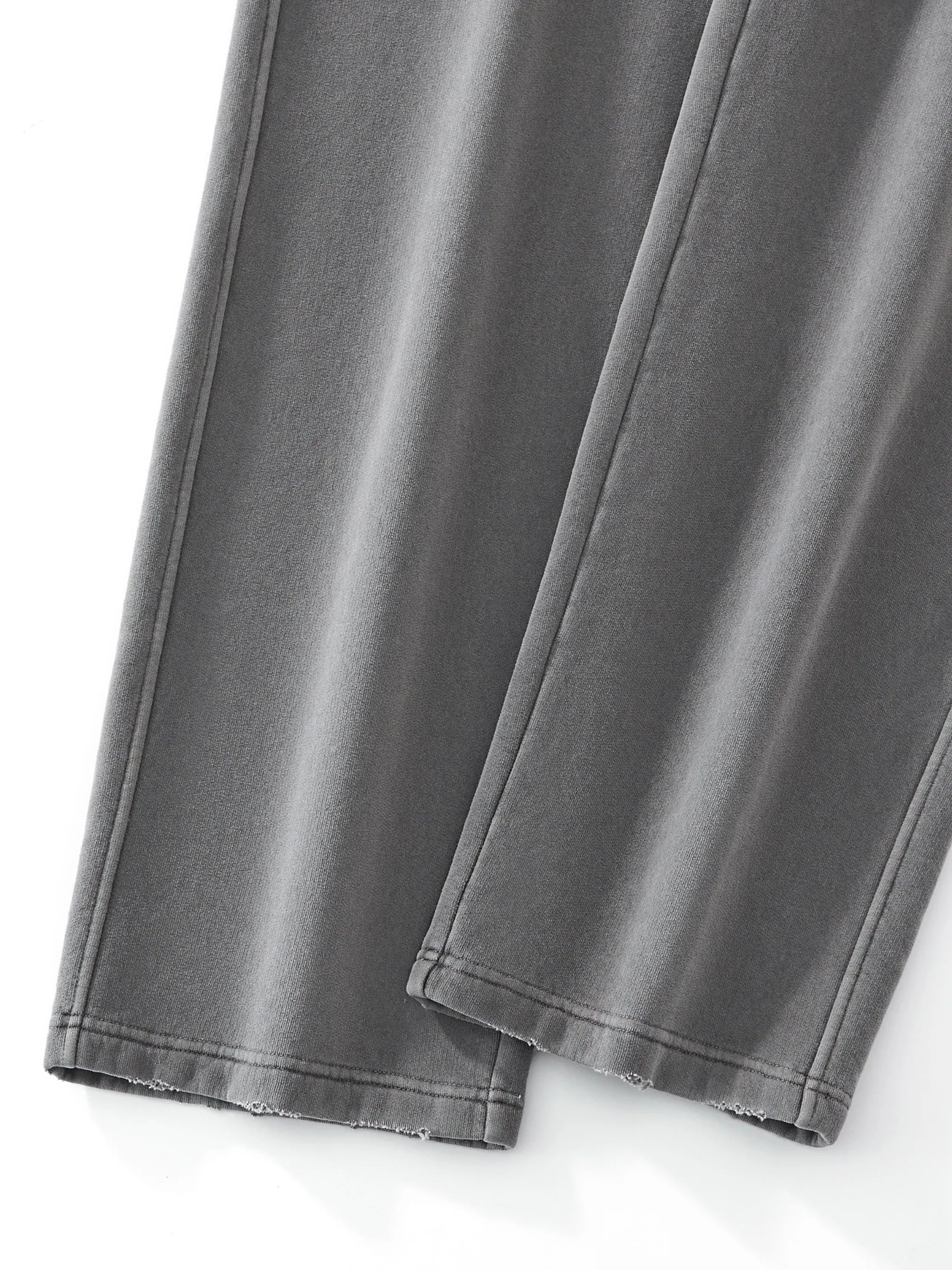 Frayed Enzyme Washed Fleece Sweatpants