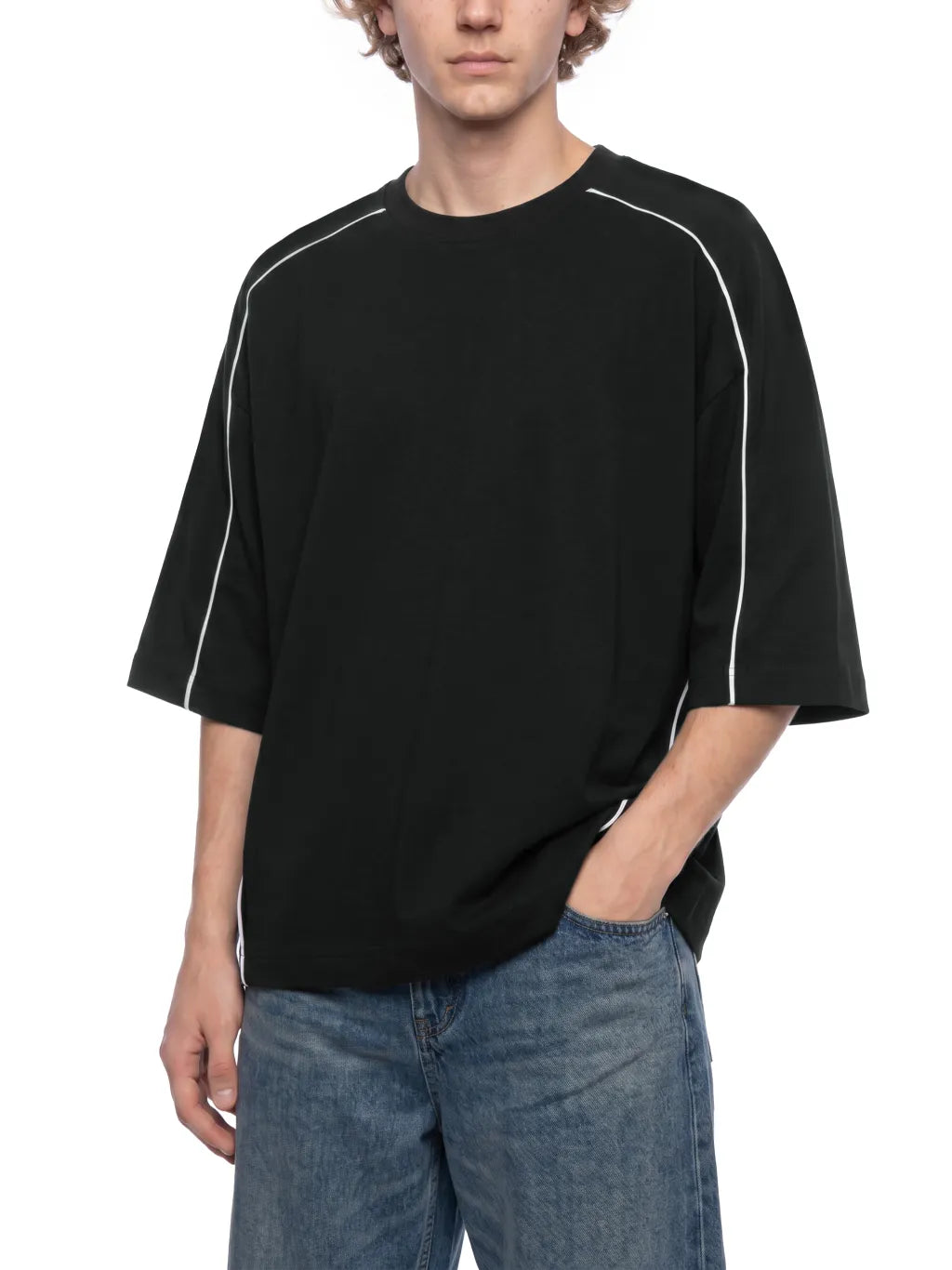 Heavyweight Boxy Piping T-Shirt