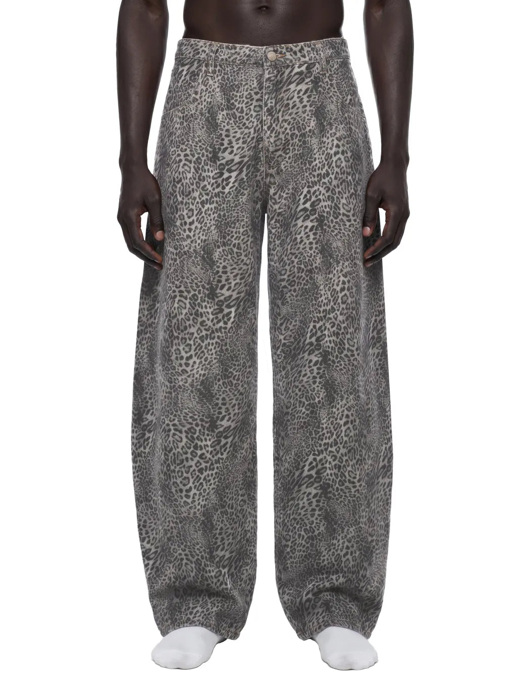 Leopard Wide Leg Jeans