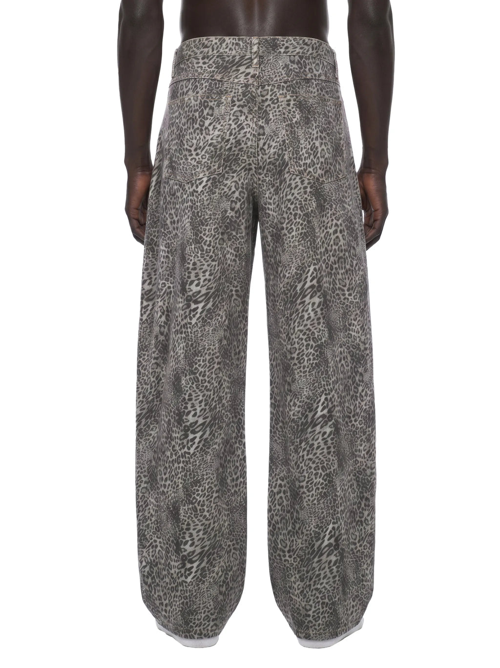Leopard Wide Leg Jeans