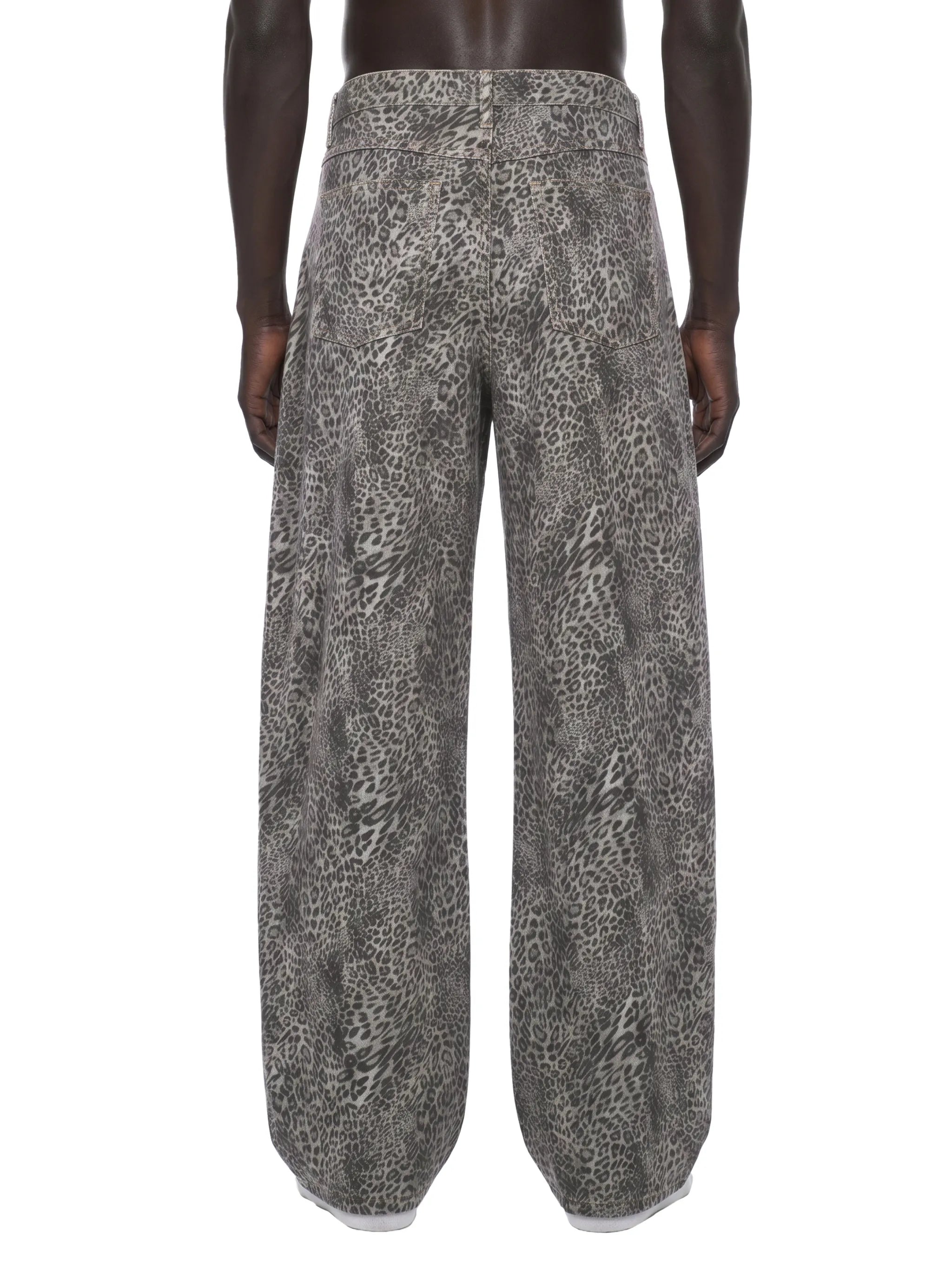 Leopard Wide Leg Jeans