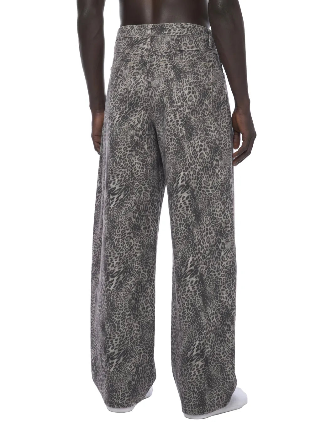 Leopard Wide Leg Jeans