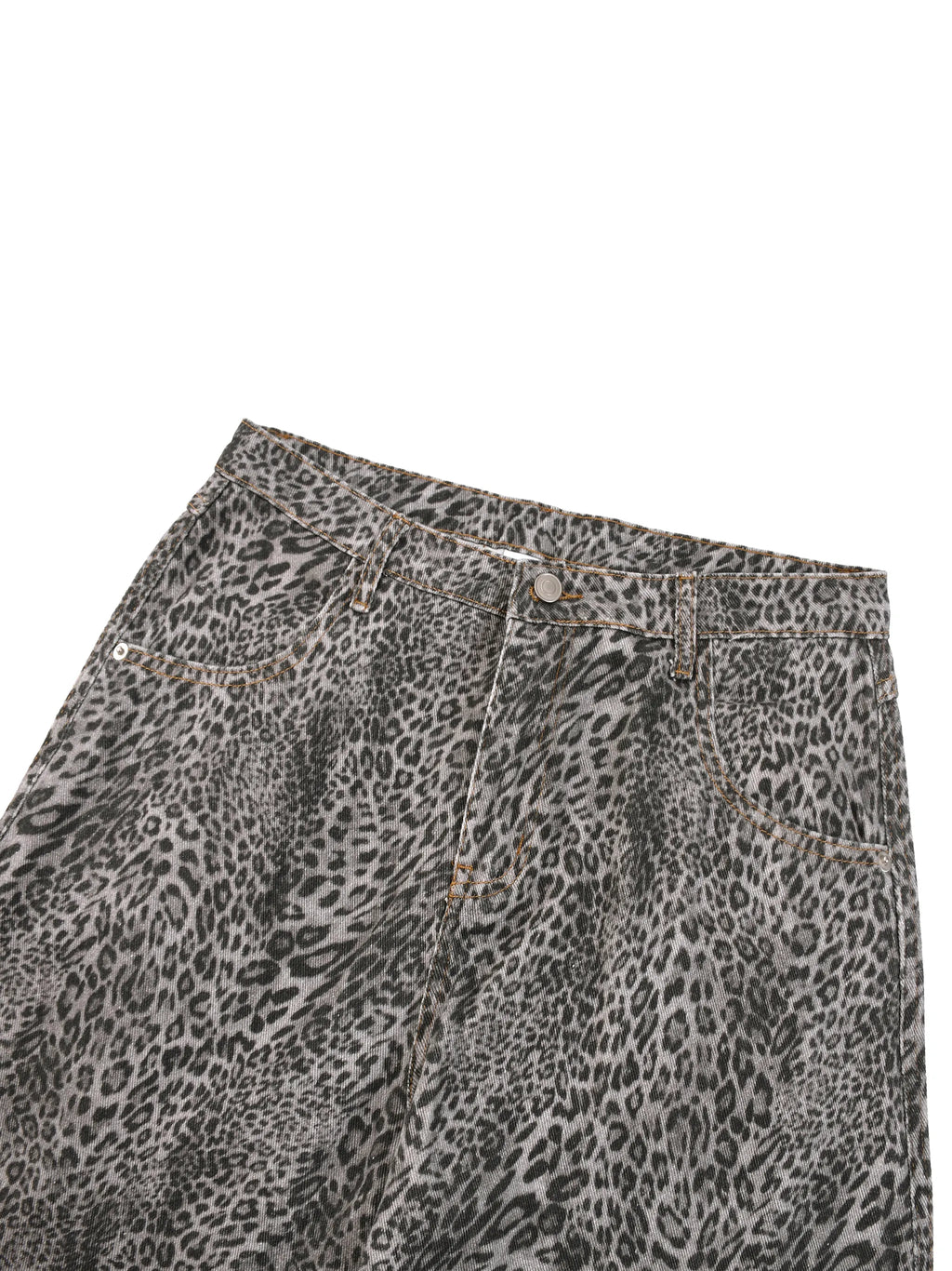 Leopard Wide Leg Jeans