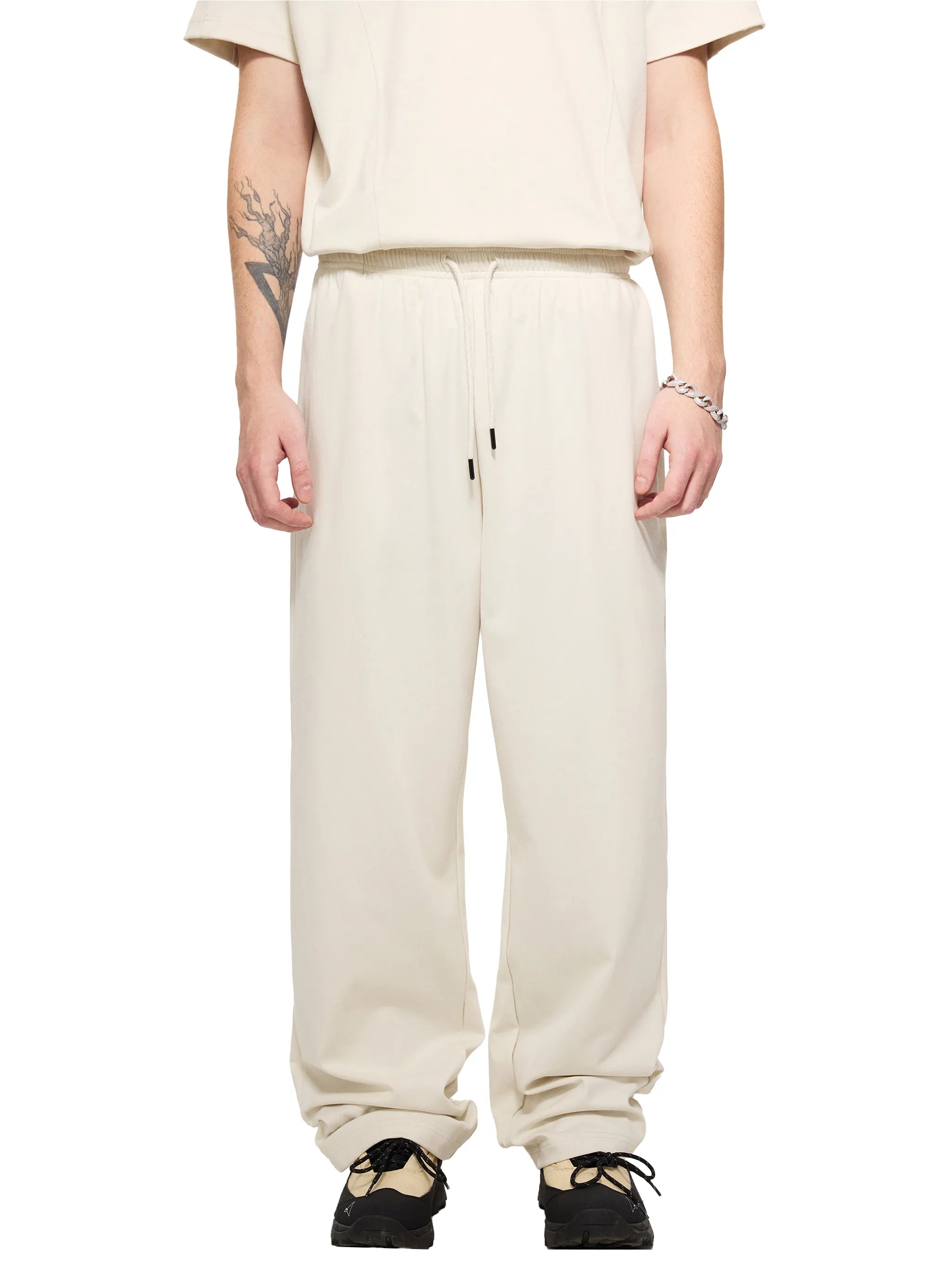 Mesh-Lined Athletic Leg Pants