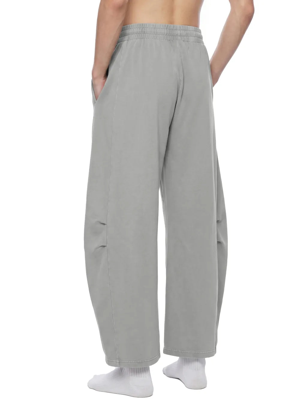 Mineral Wash Barrel Leg Pants