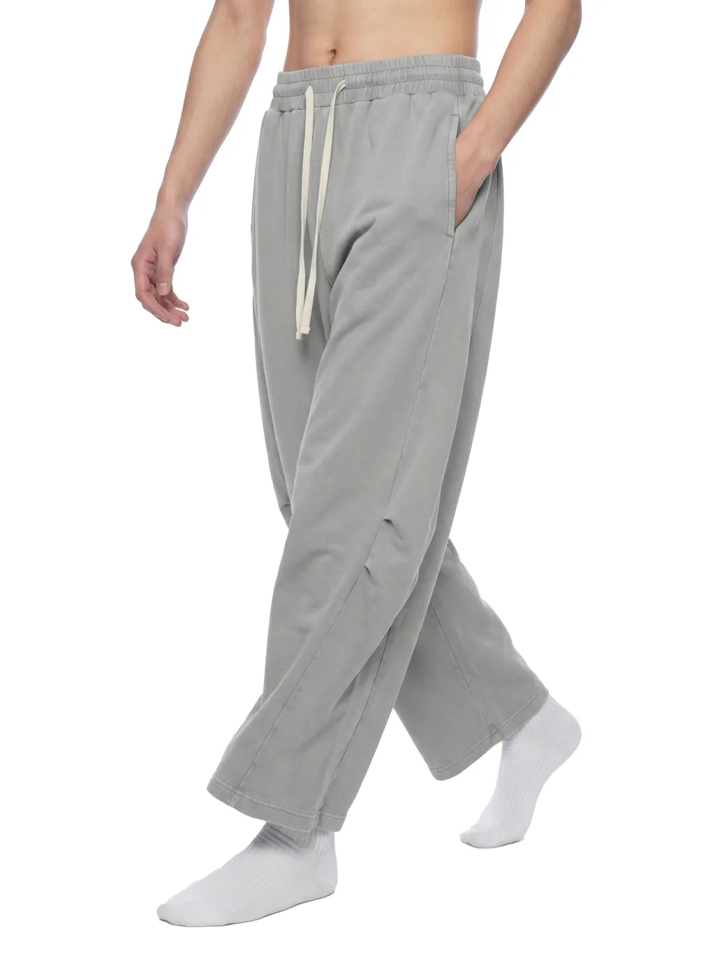Mineral Wash Barrel Leg Pants