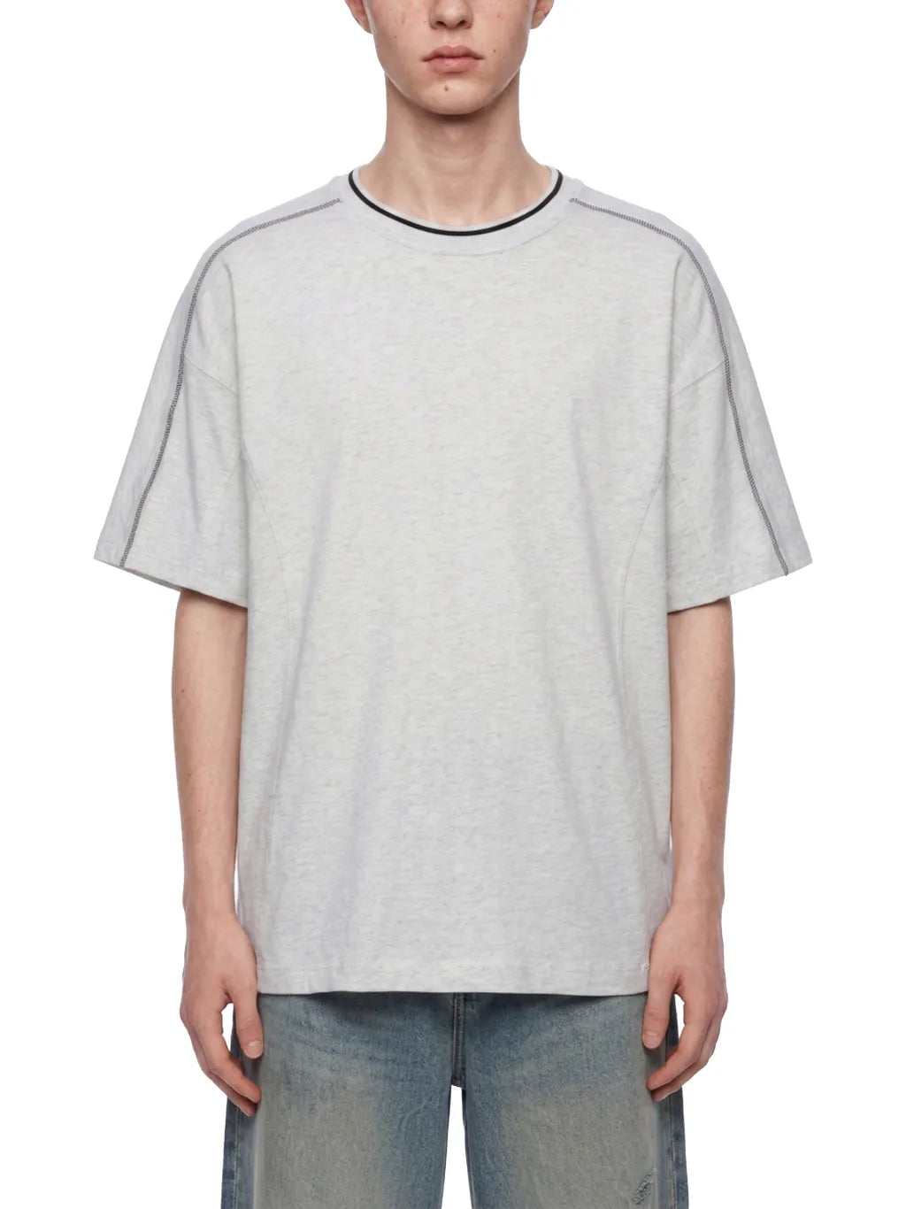 Oversized Contrast Tape T-Shirt
