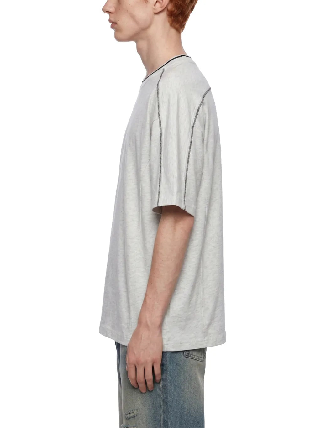Oversized Contrast Tape T-Shirt
