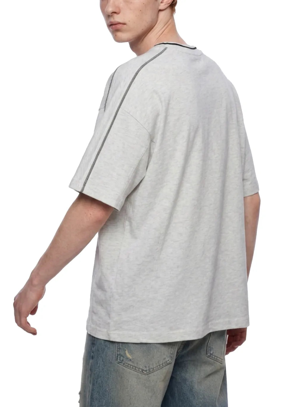 Oversized Contrast Tape T-Shirt