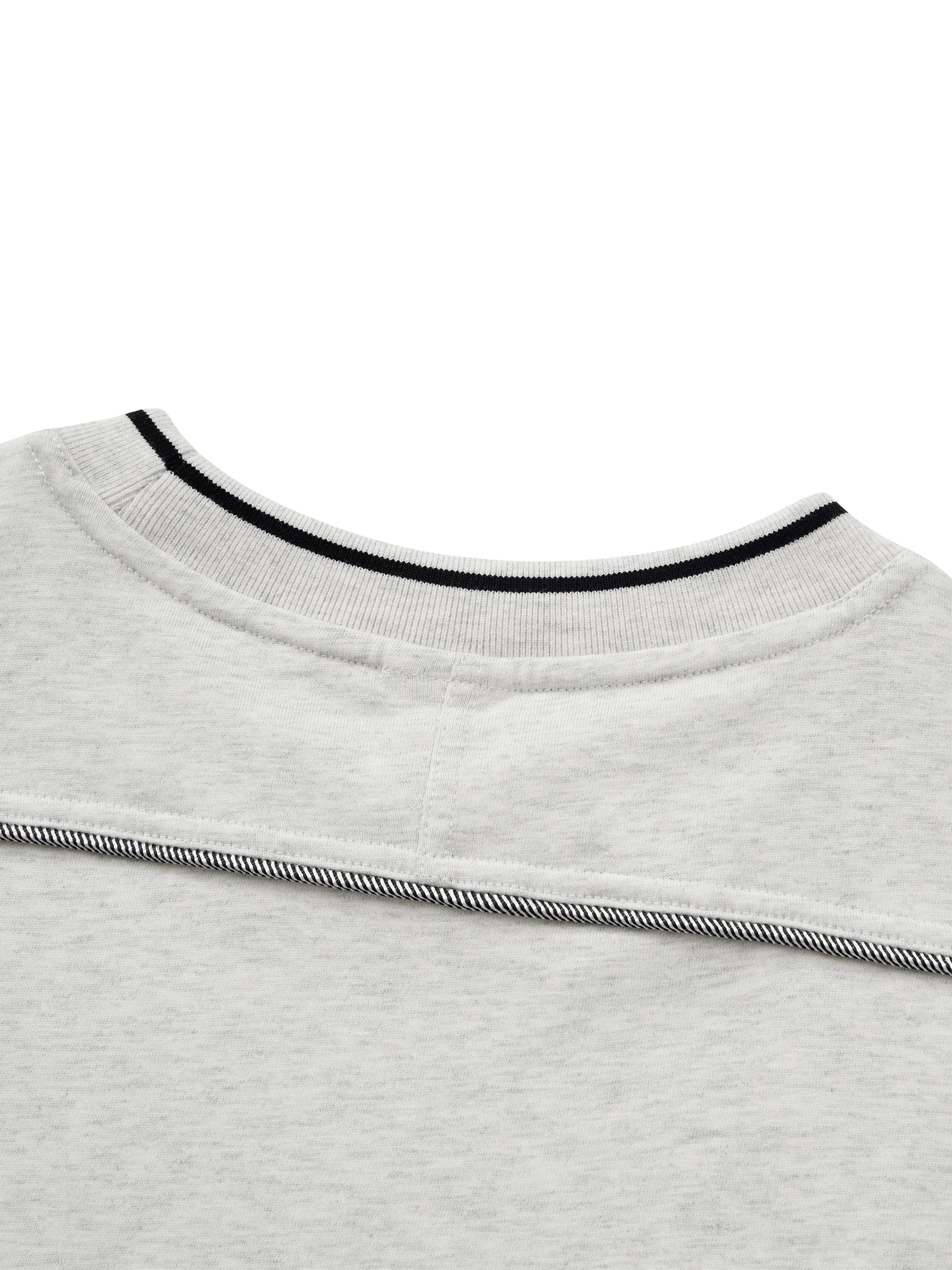 Oversized Contrast Tape T-Shirt