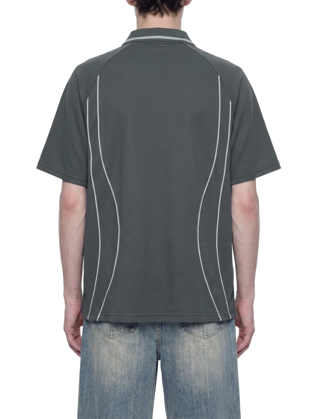 Raglan Piping Polo Shirt