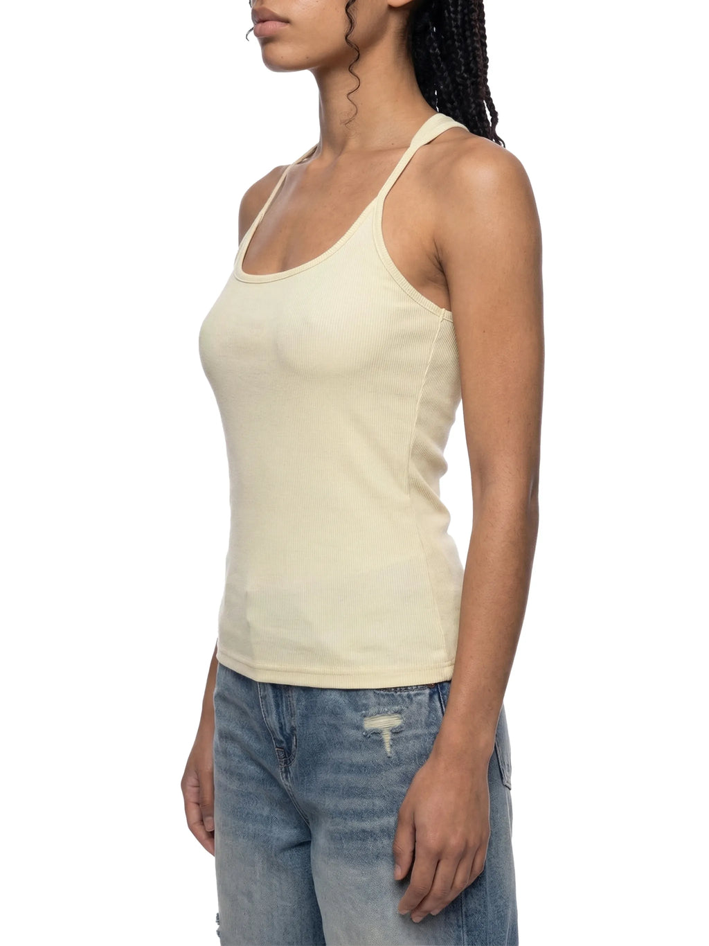Ribbed Racerback Crop Top