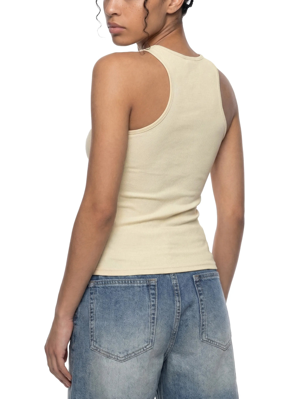 Ribbed Racerback Crop Top
