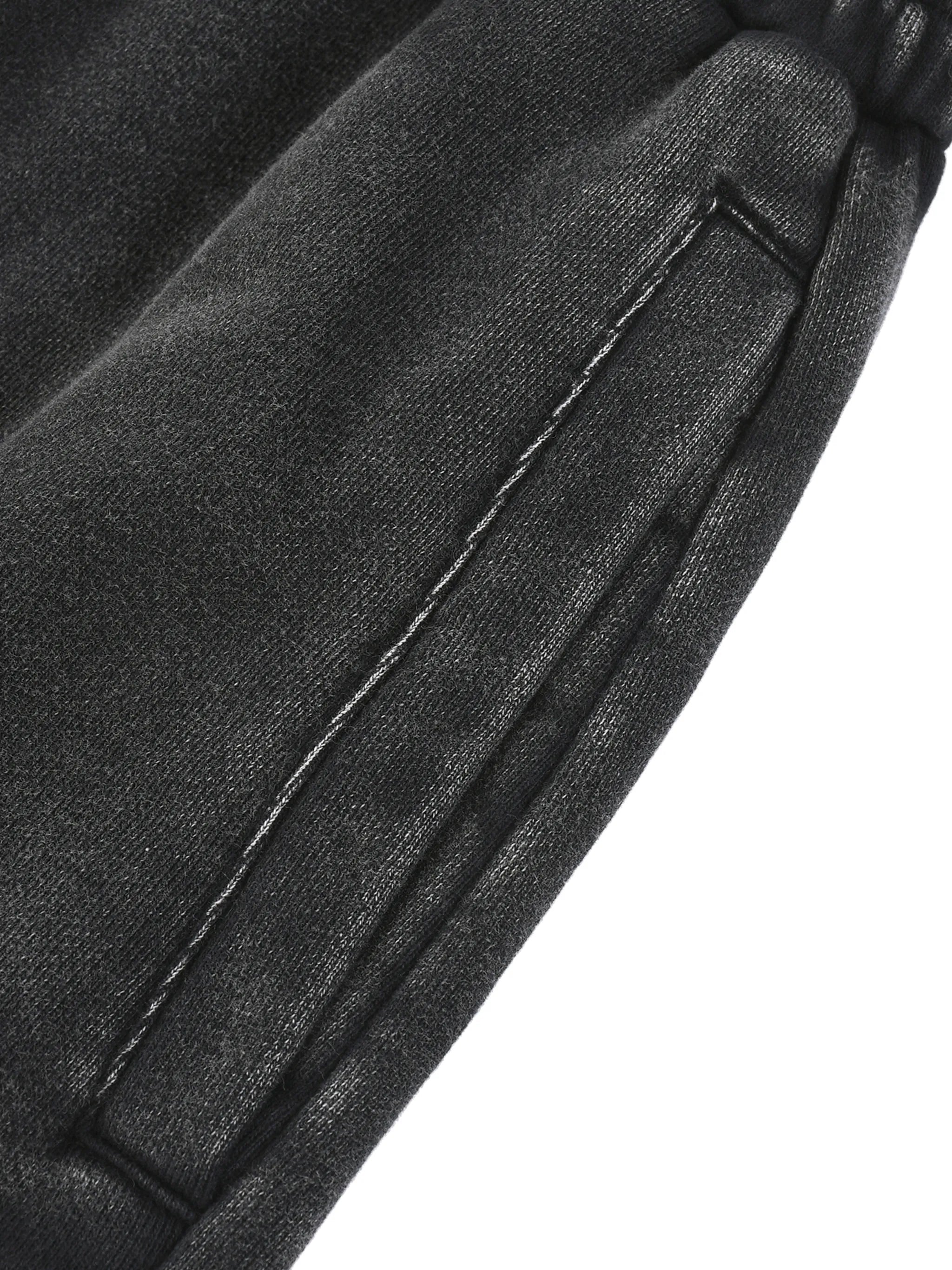 Snow Washed Raw Edge Sweatpants