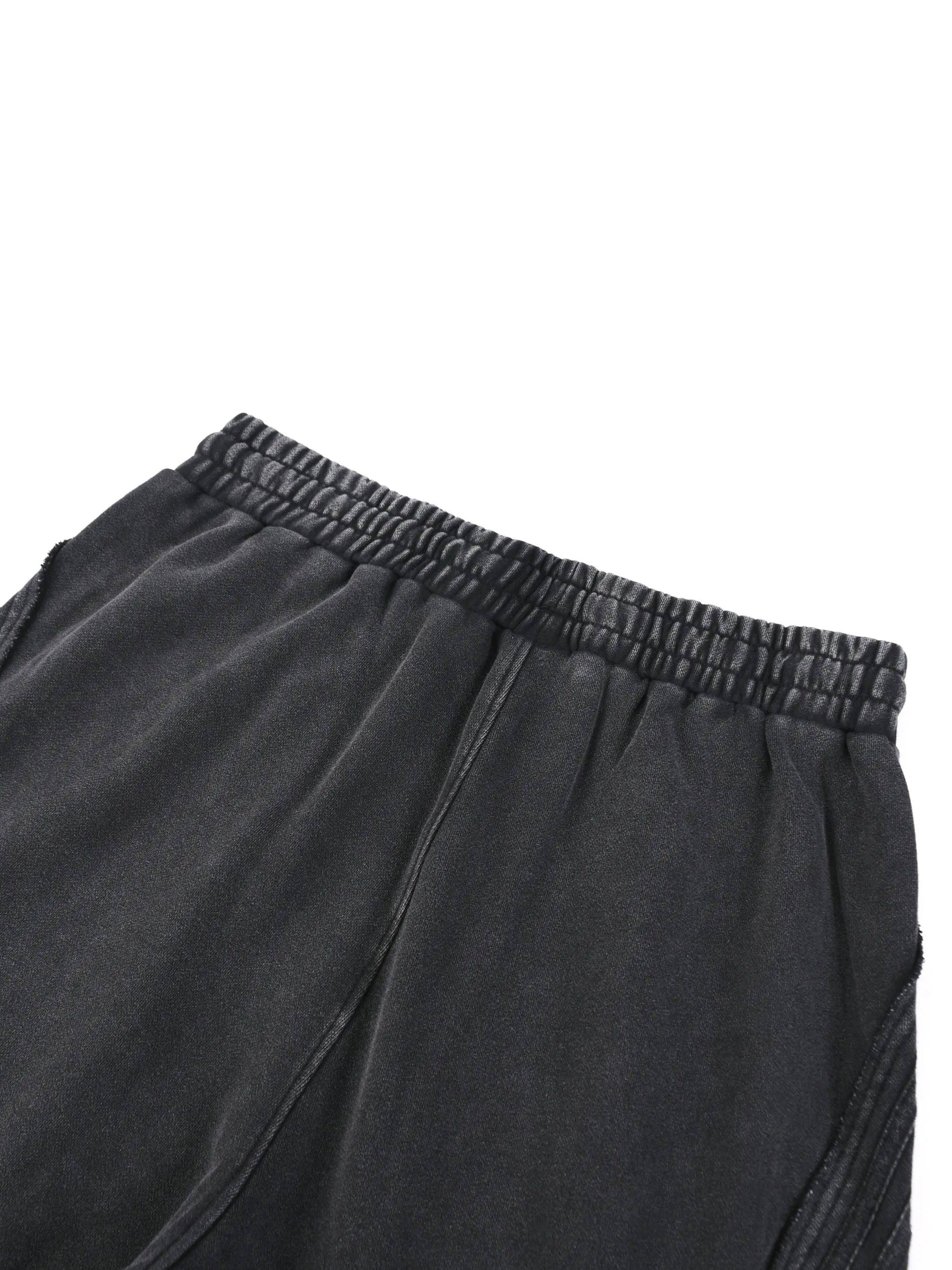 Snow Washed Tape Raw Edge Sweatpants