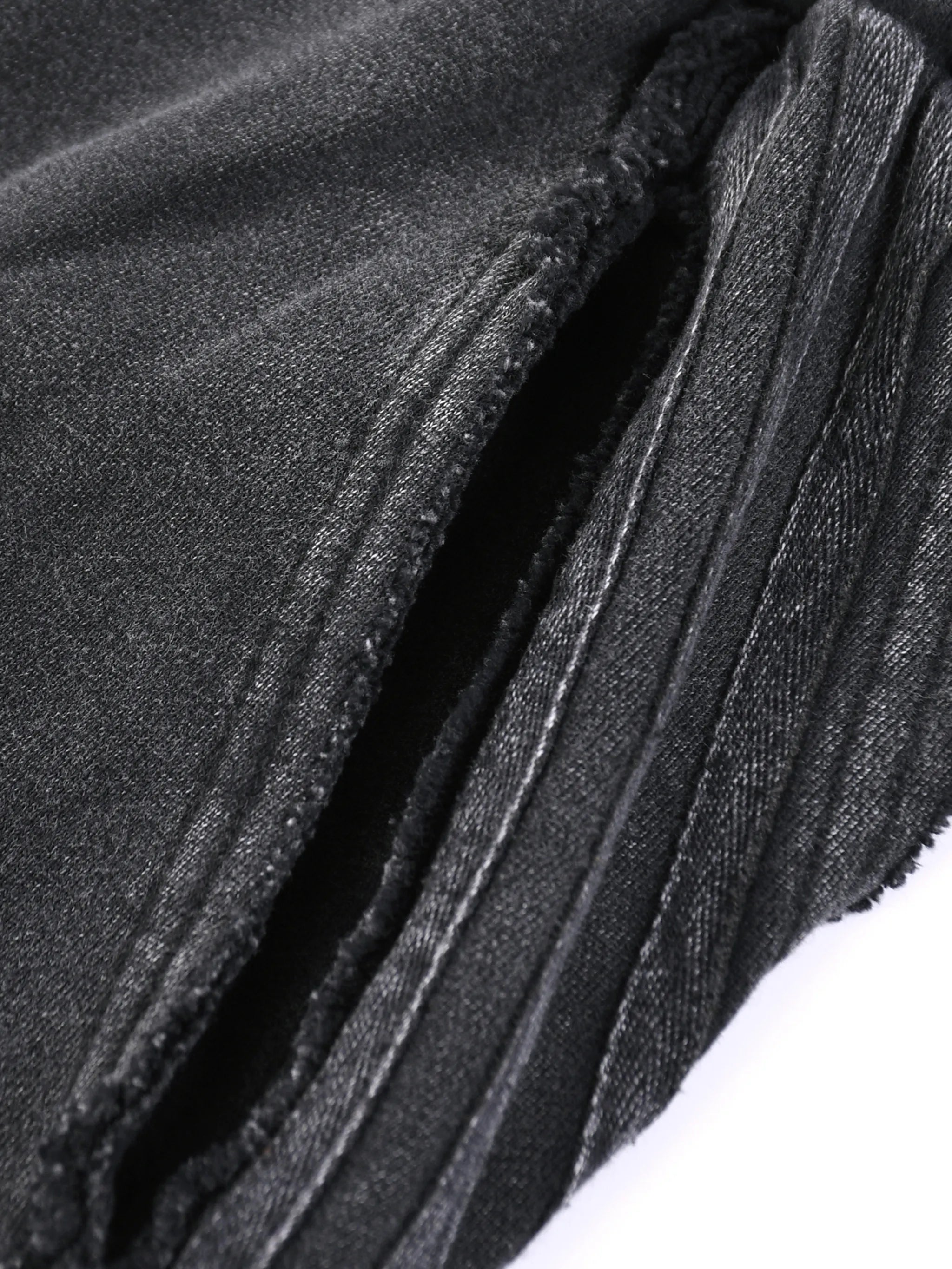 Snow Washed Tape Raw Edge Sweatpants