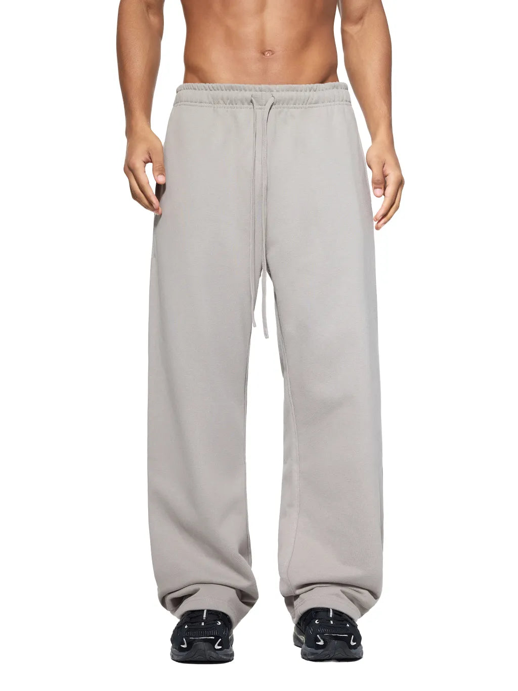 Essential Drawstring Straight-Leg Sweatpants