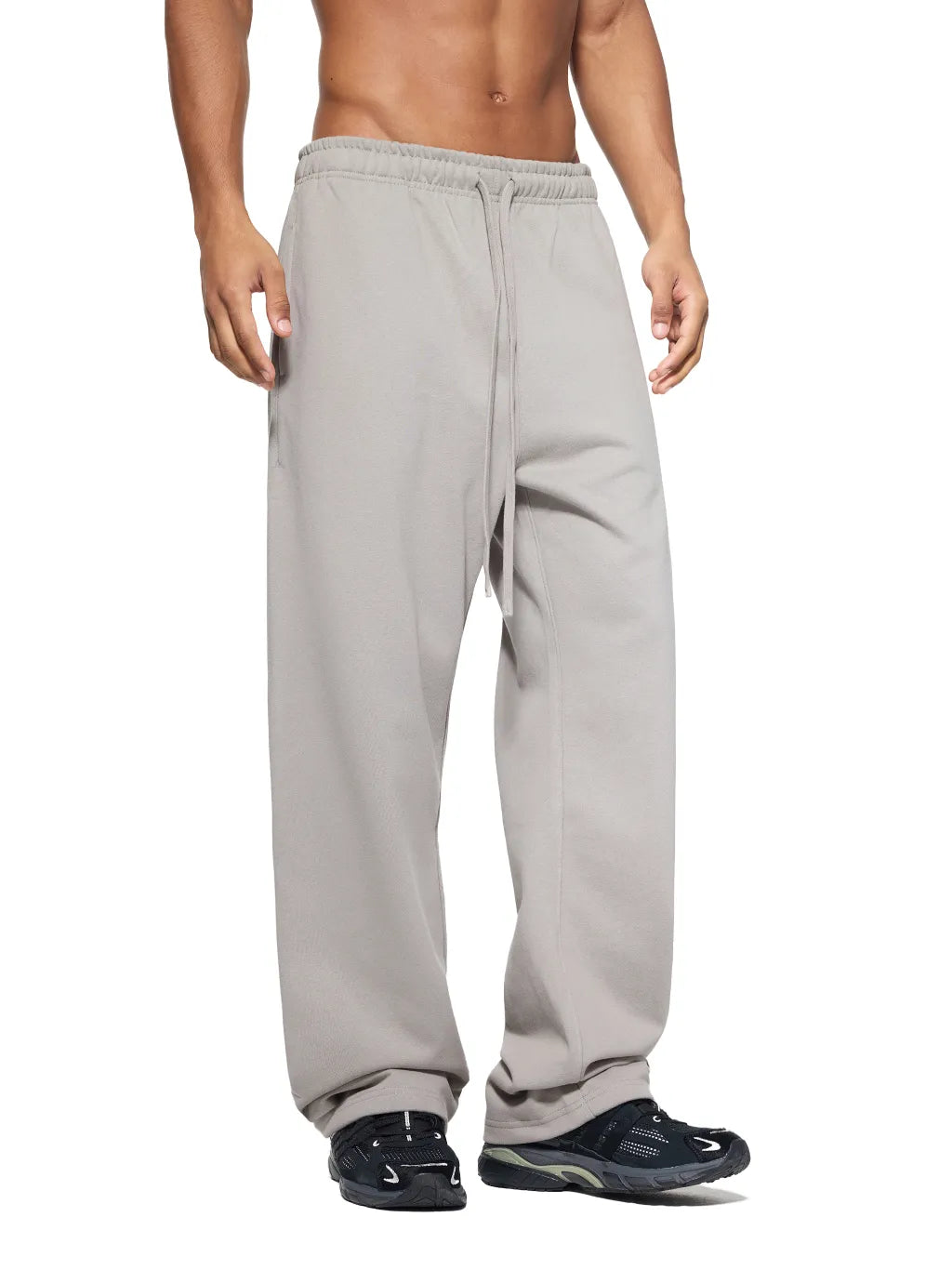 Essential Drawstring Straight-Leg Sweatpants