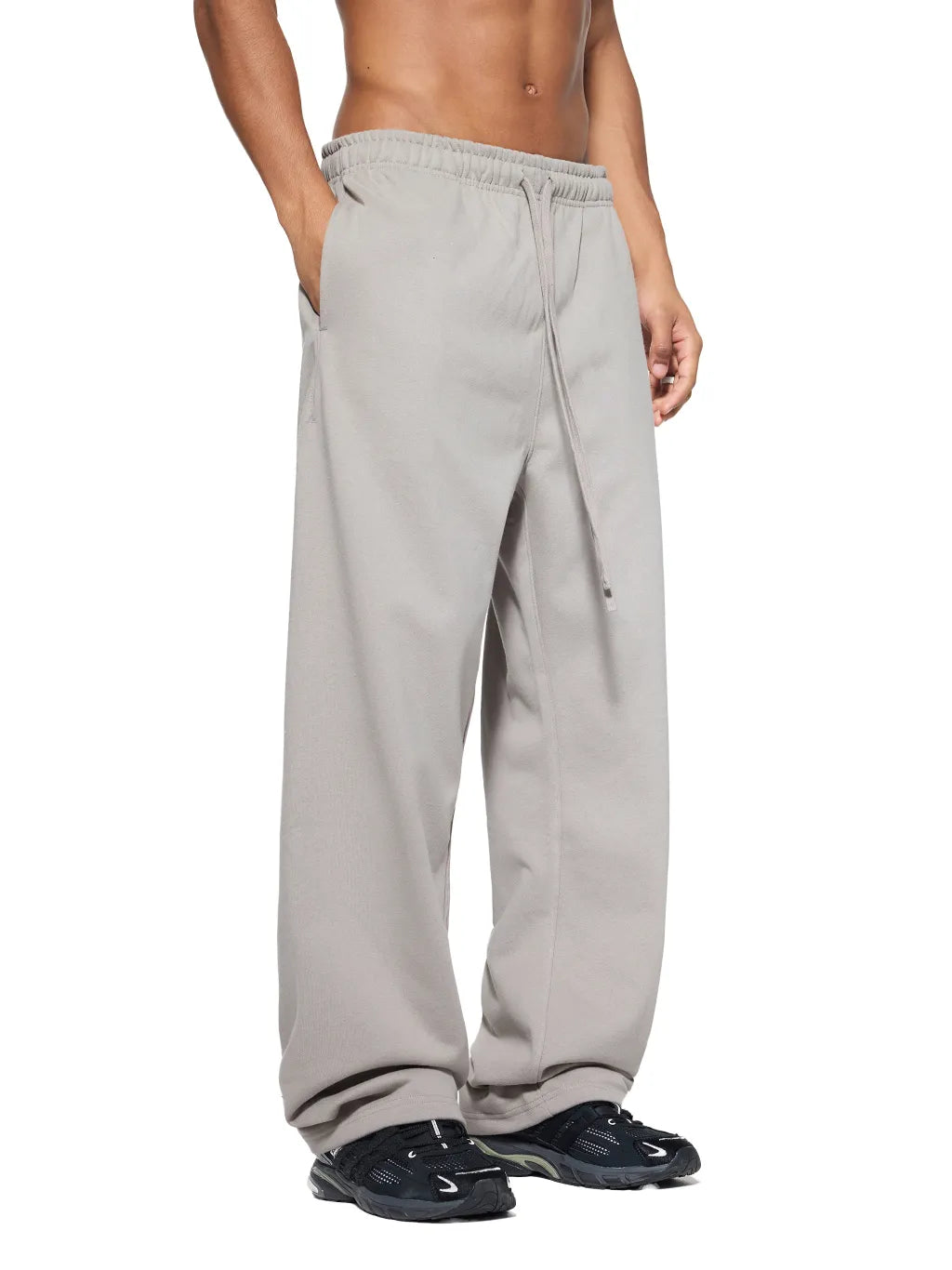 Essential Drawstring Straight-Leg Sweatpants