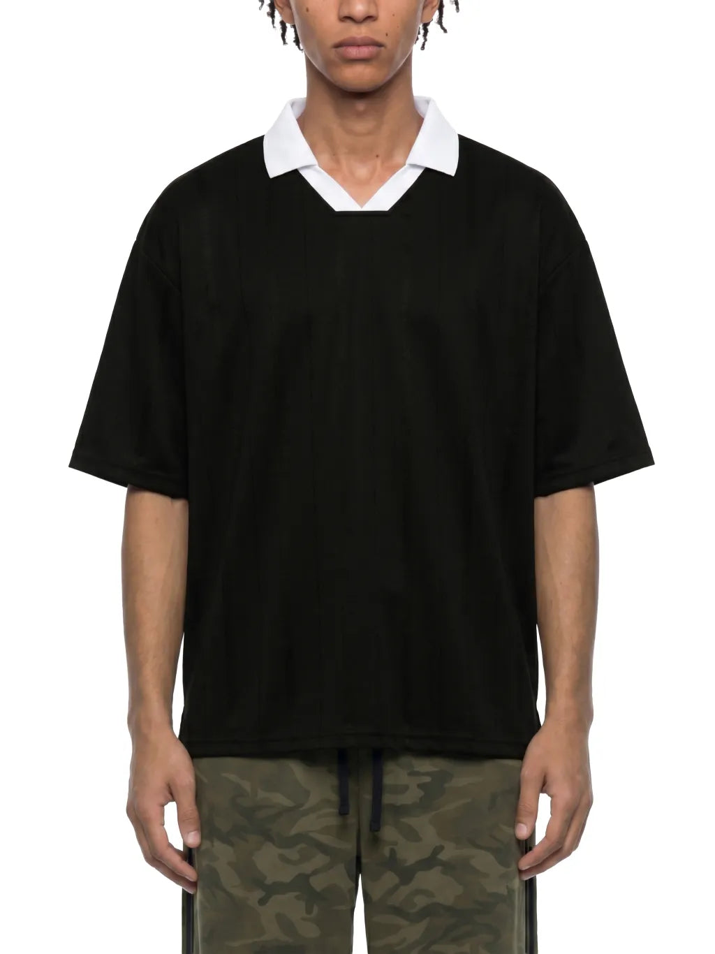 Striped Boxy Soccer Jersey
