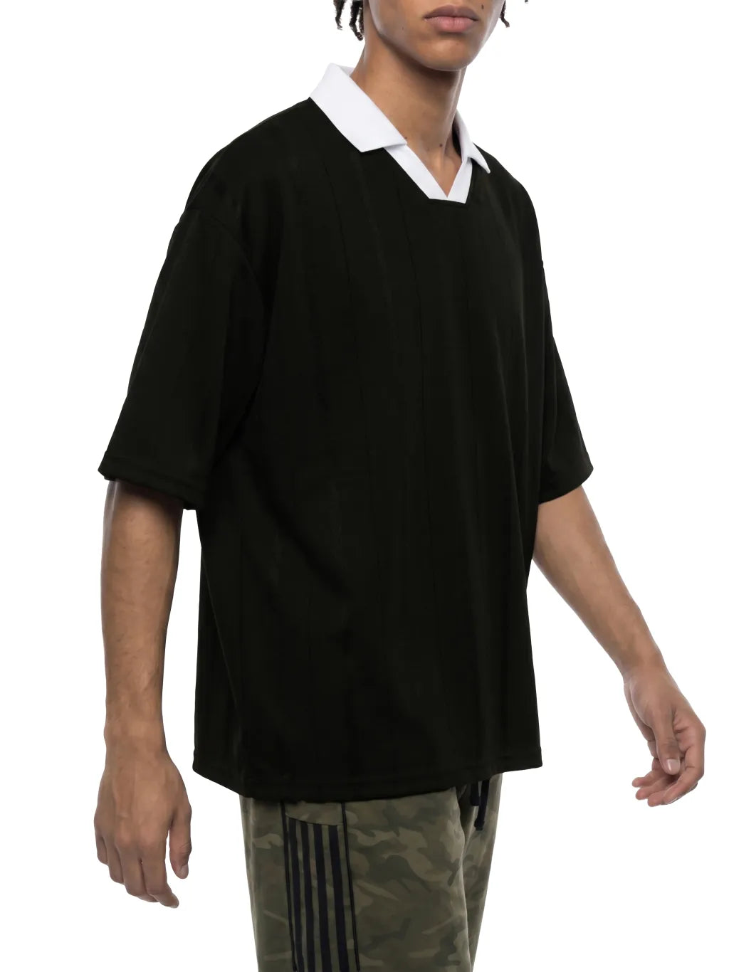 Striped Boxy Soccer Jersey