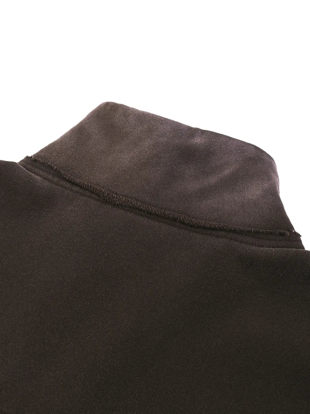Sun Fade Raw Edge Quarter-Zip Sweatshirt