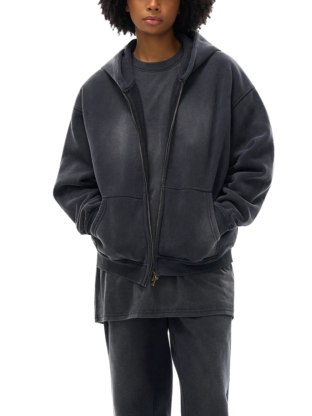 Sunfade Boxy Fleece Hoodie