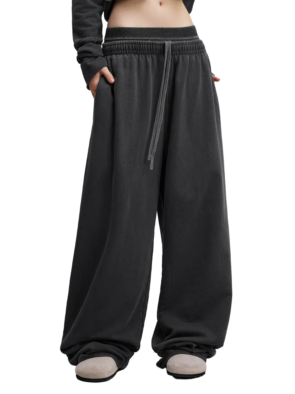 Vintage Washed Waist Pants
