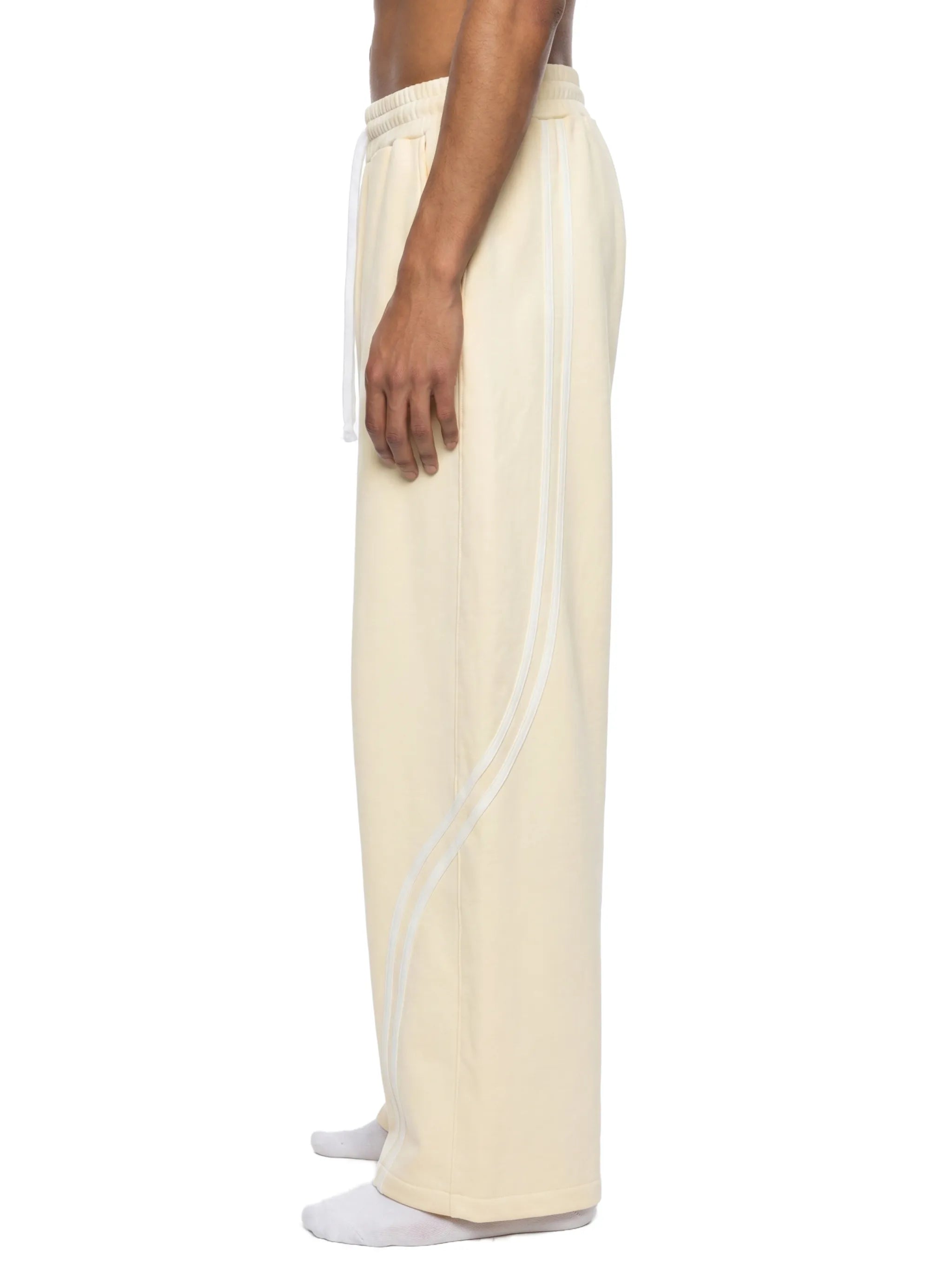 Wide Leg Piping Sweatpants