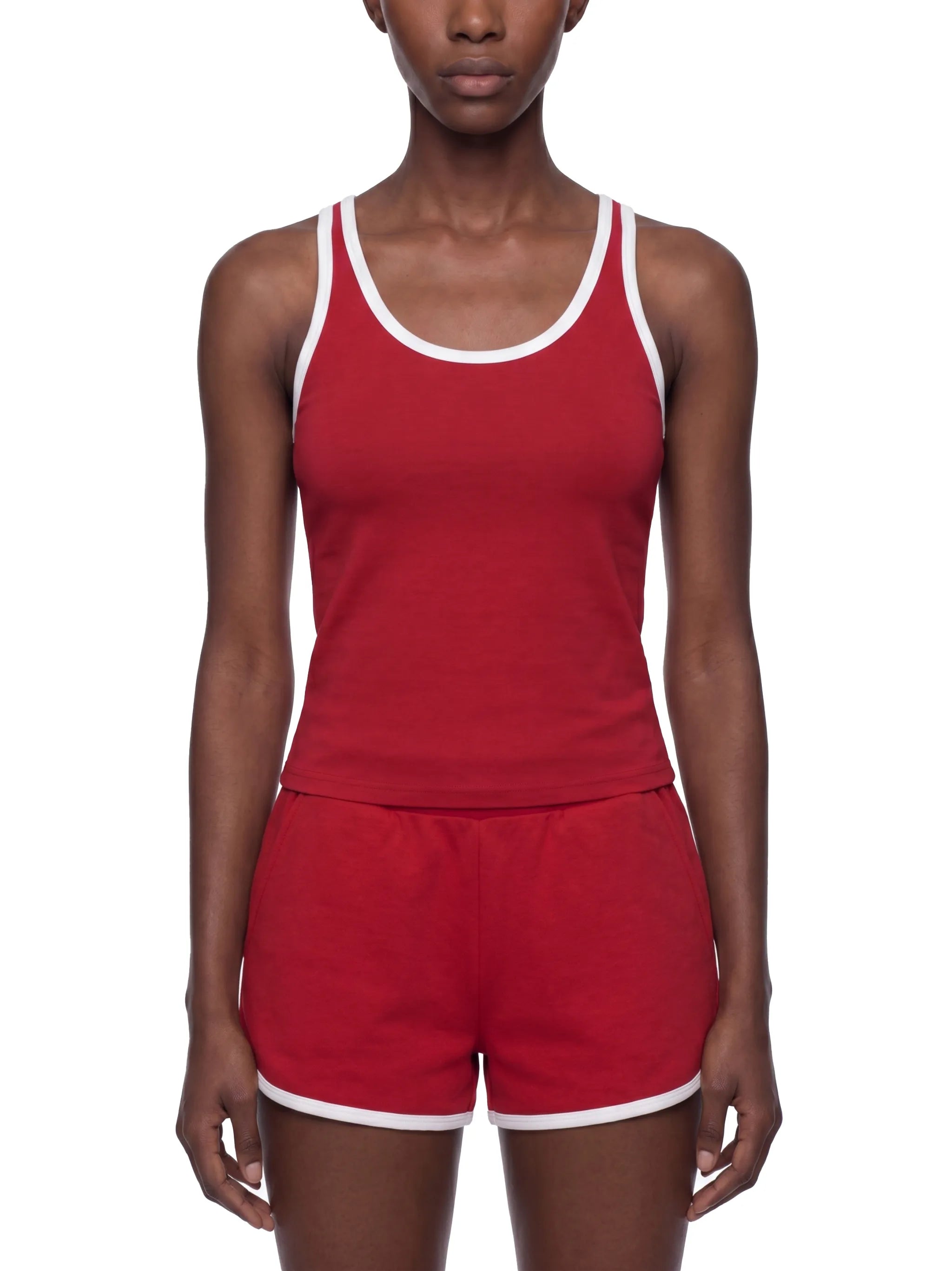 Women's Color Block Crop Top