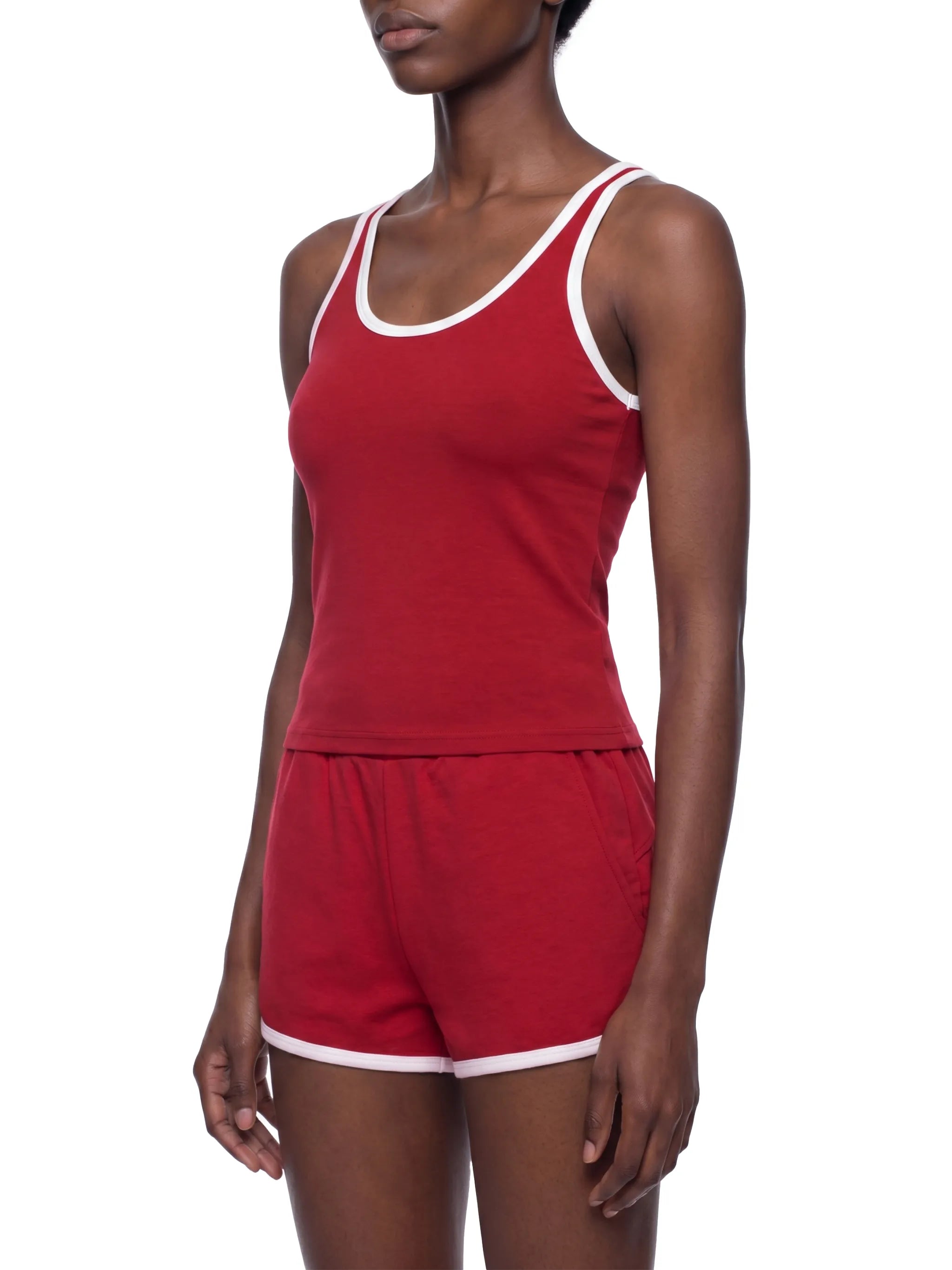 Women's Color Block Crop Top