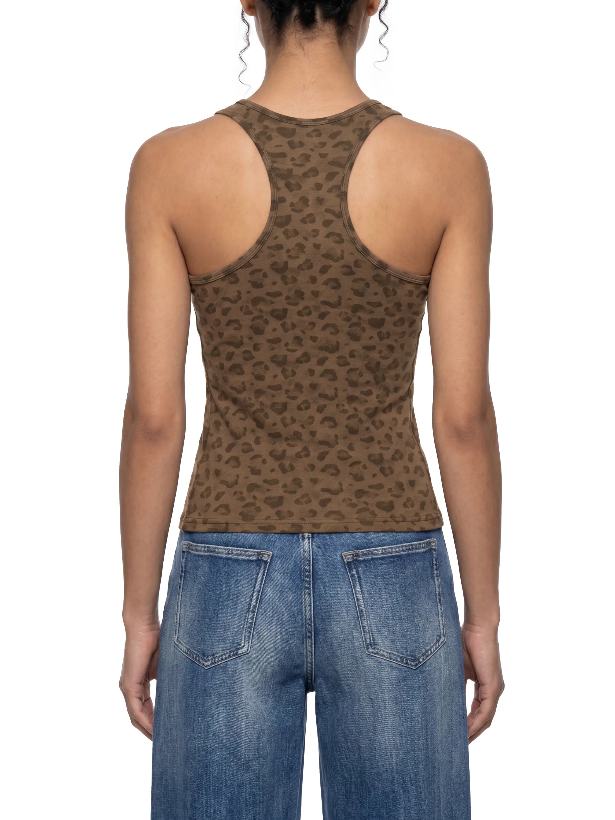 Women's Leopard Print Crop Top