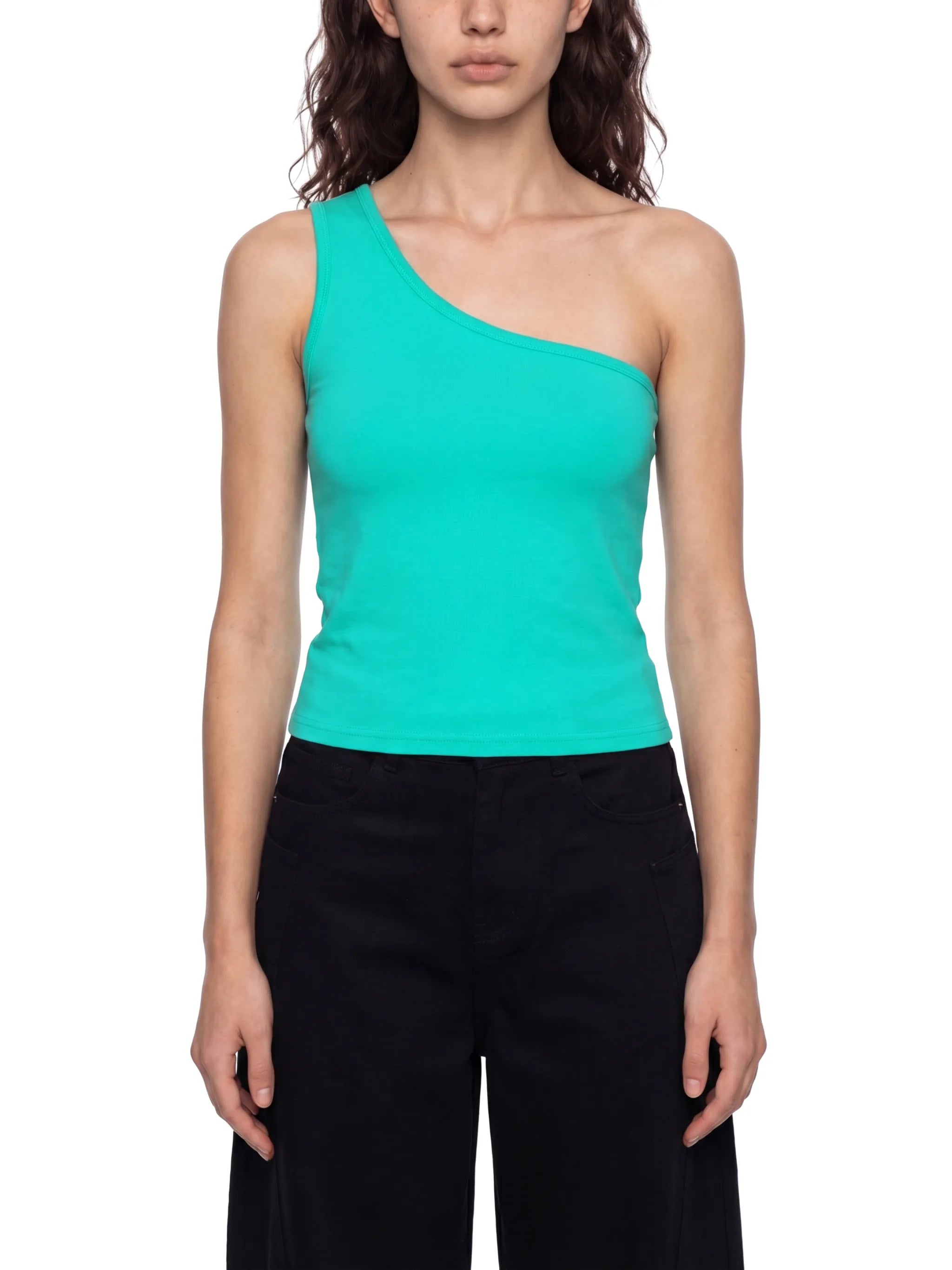 Women's One-Shoulder Crop Top