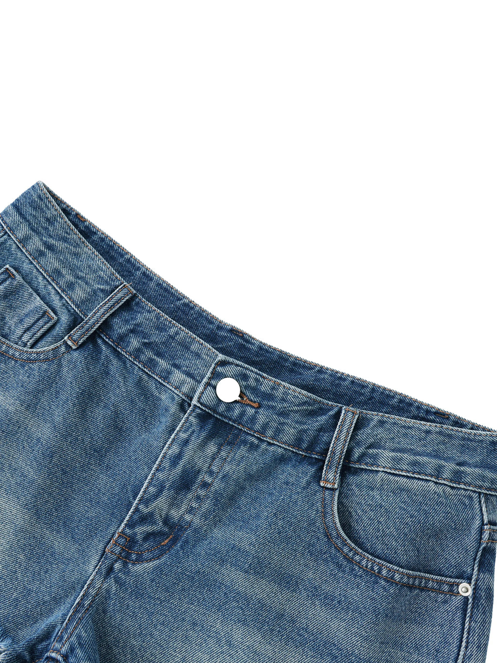 Women's Vintage Wash Frayed Denim Shorts