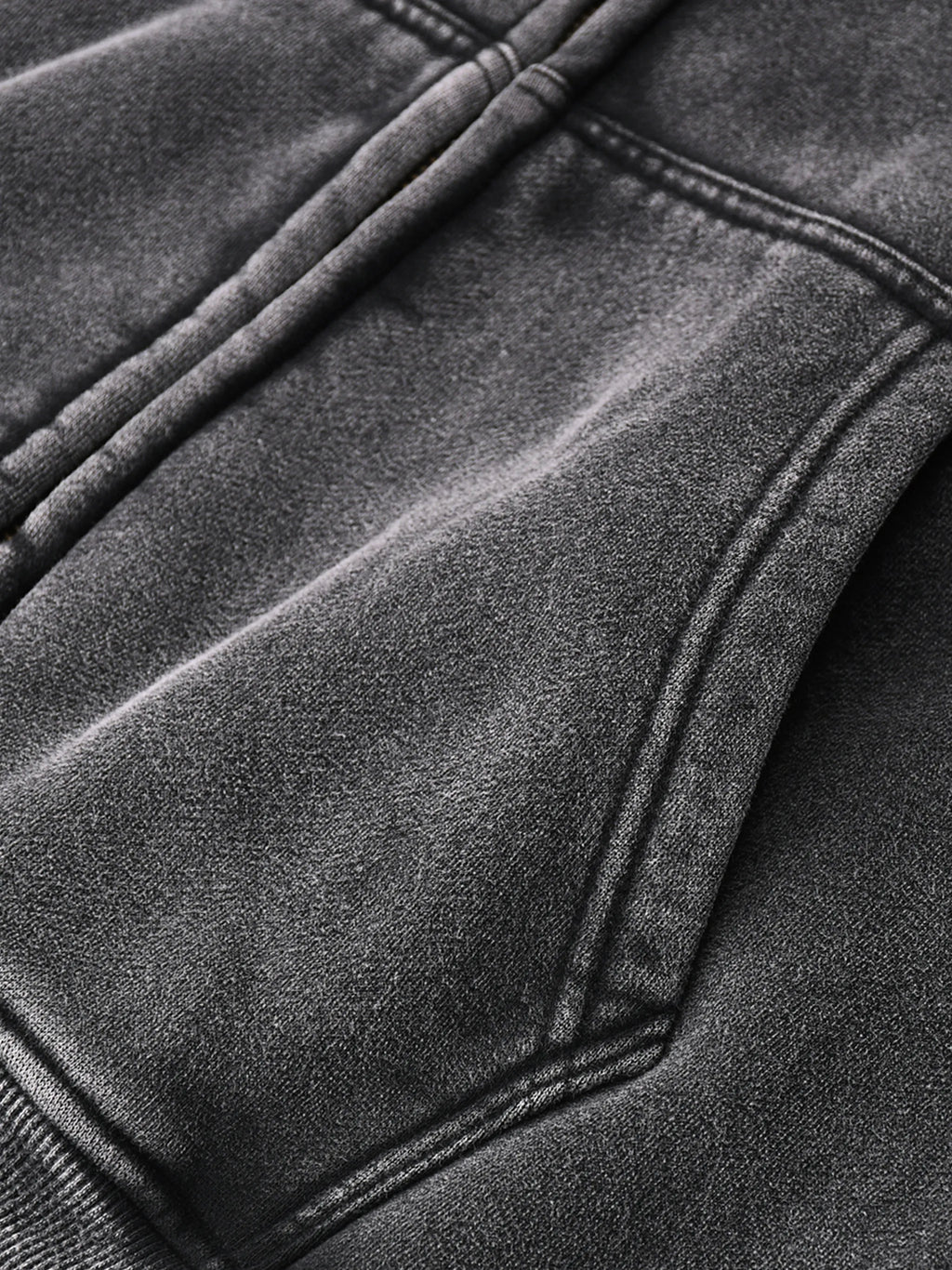 Zip-Through Boxy Fleece Hoodie
