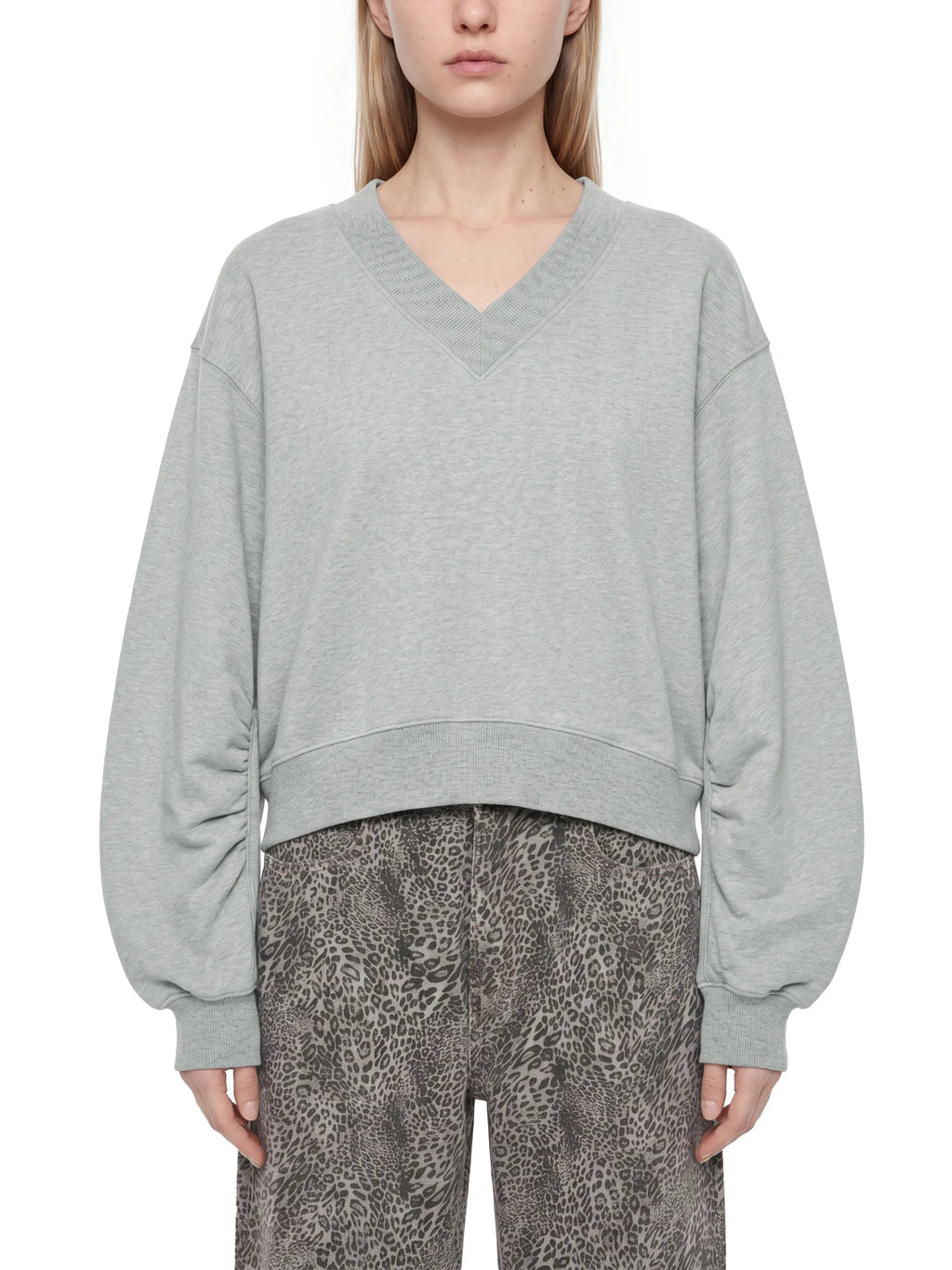 Women’s Crop V-Neck Sweatshirt