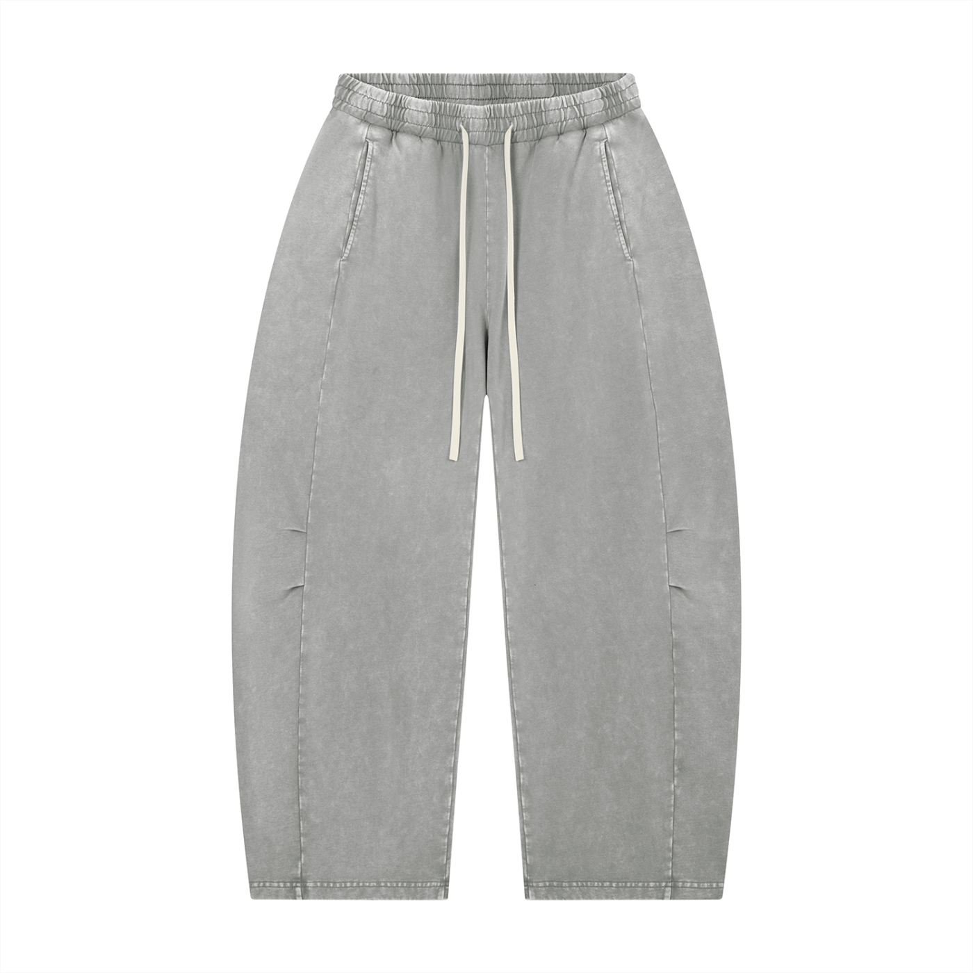 Mineral Wash Barrel Leg Pants