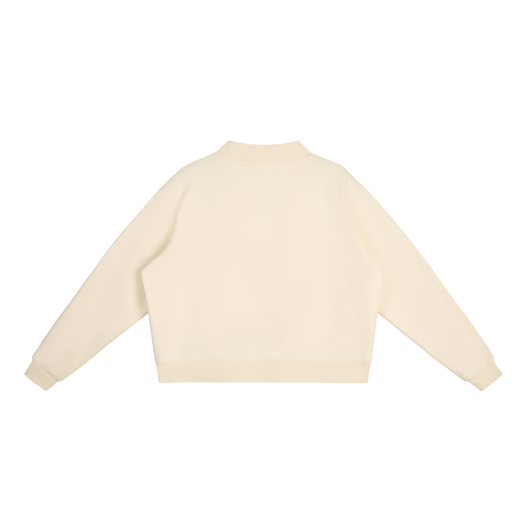Essential Fleece Mock-Neck Sweatshirt