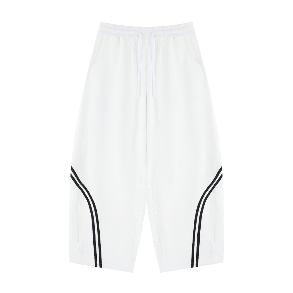 Wide Leg Piping Sweatpants