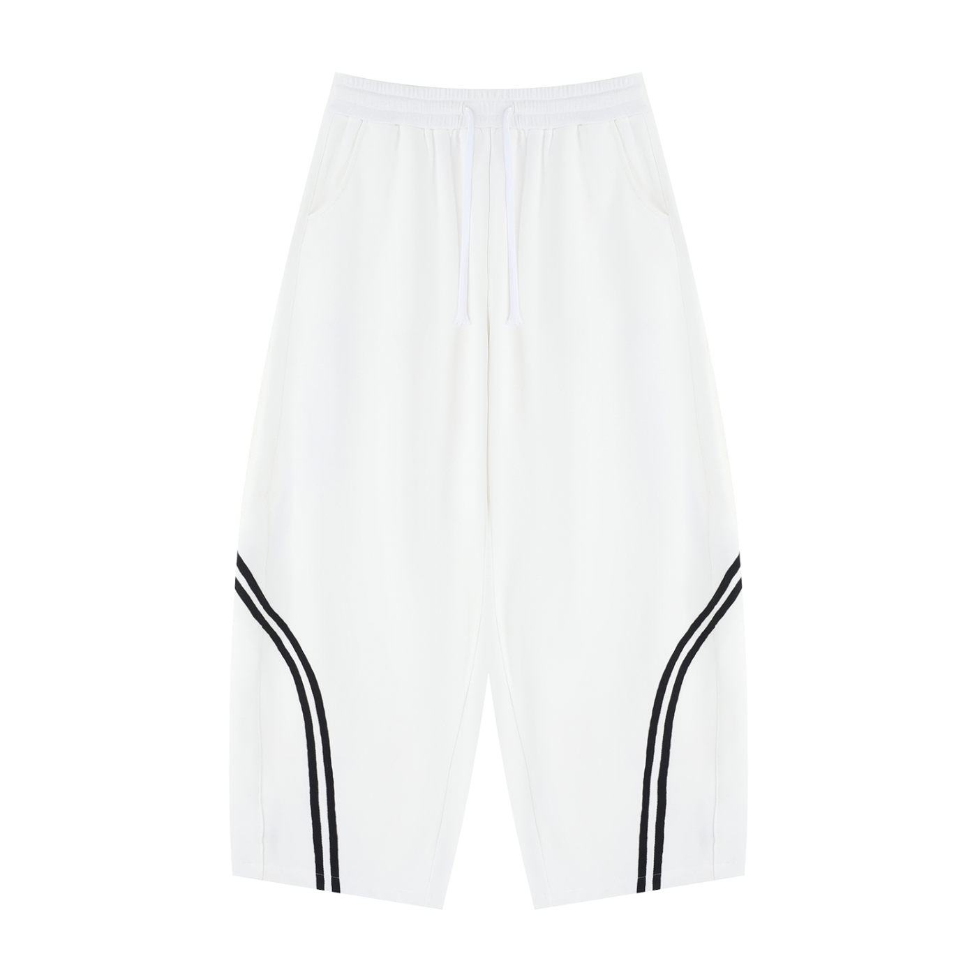 Wide Leg Piping Sweatpants
