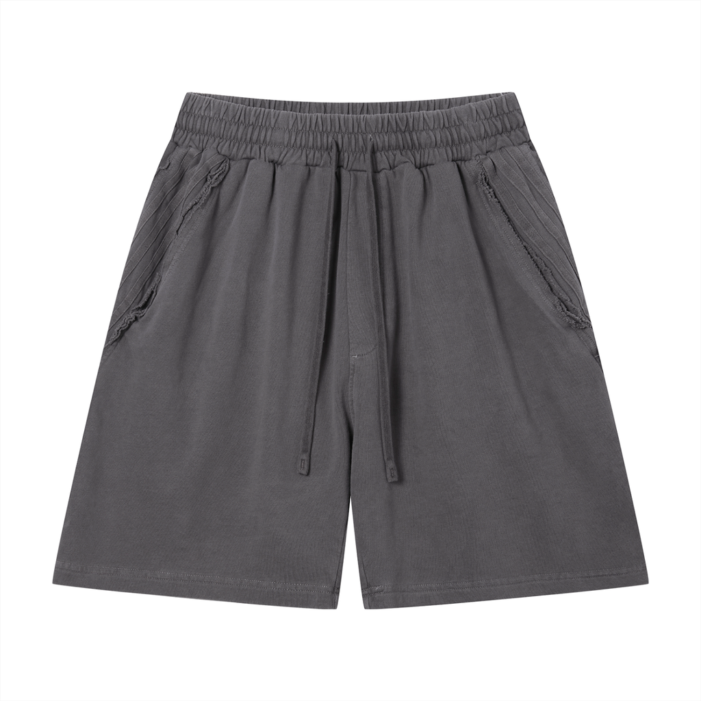 Vintage Wash Raw Edge Shorts