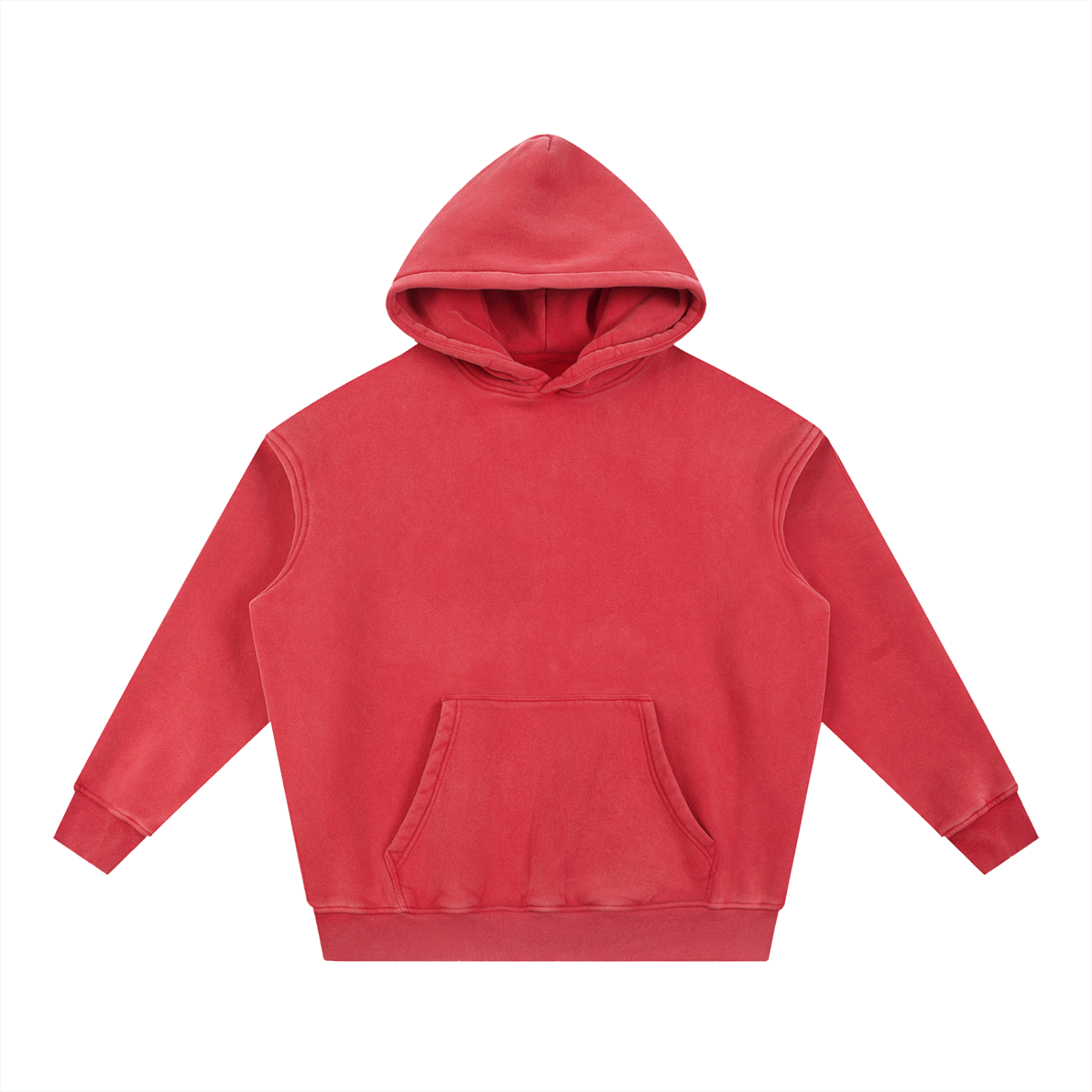 Snow Wash Oversize Fleece Hoodie