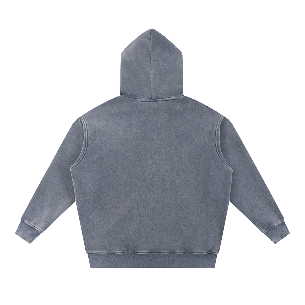 Snow Wash Oversize Fleece Hoodie