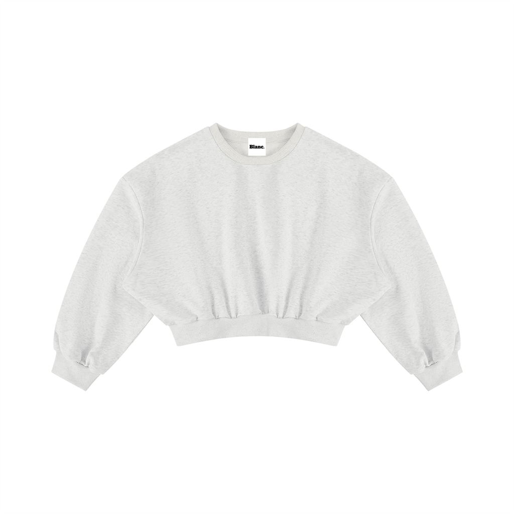 Women's Boxy Cropped Crewneck Sweatshirt