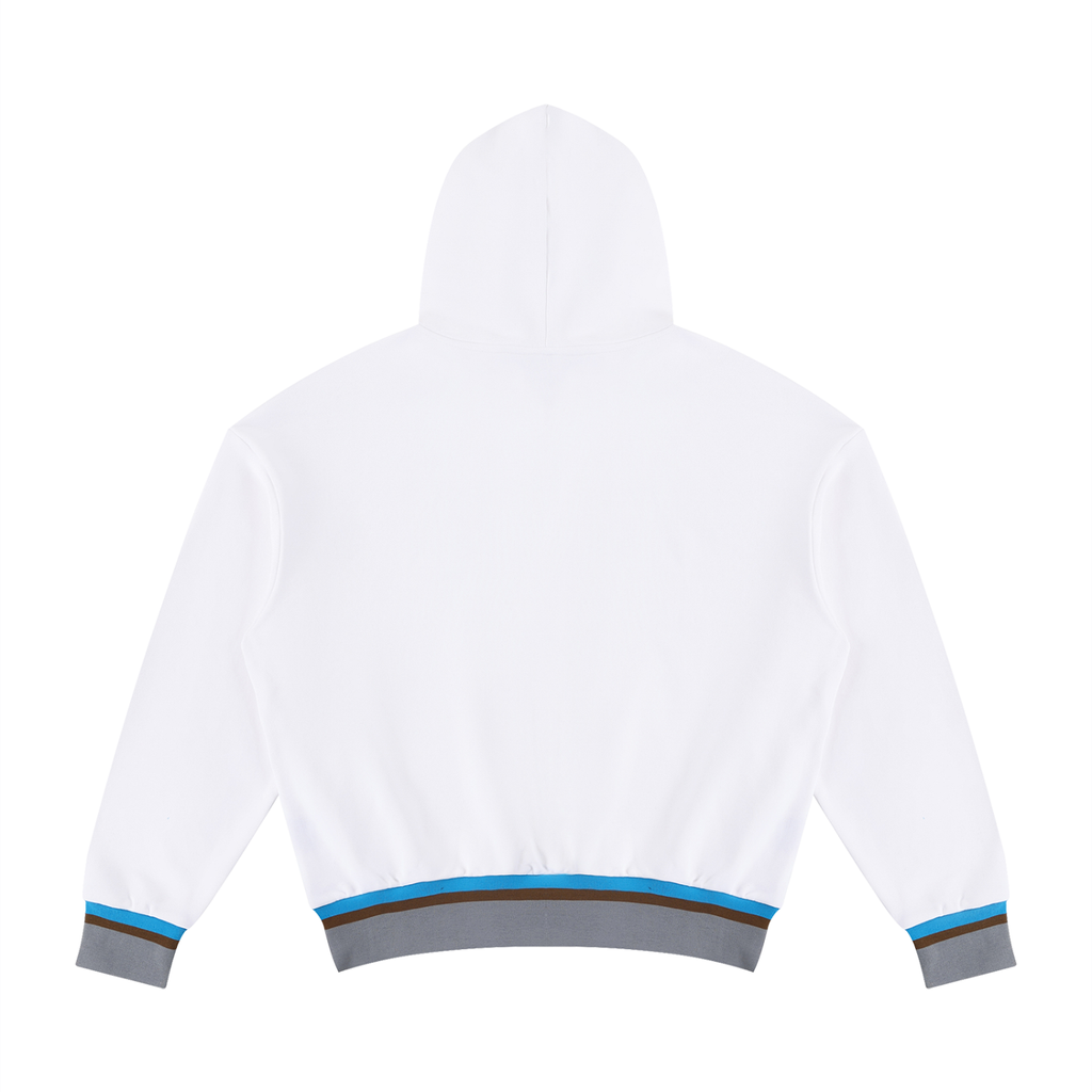 Color Block Boxy Cotton Hoodie